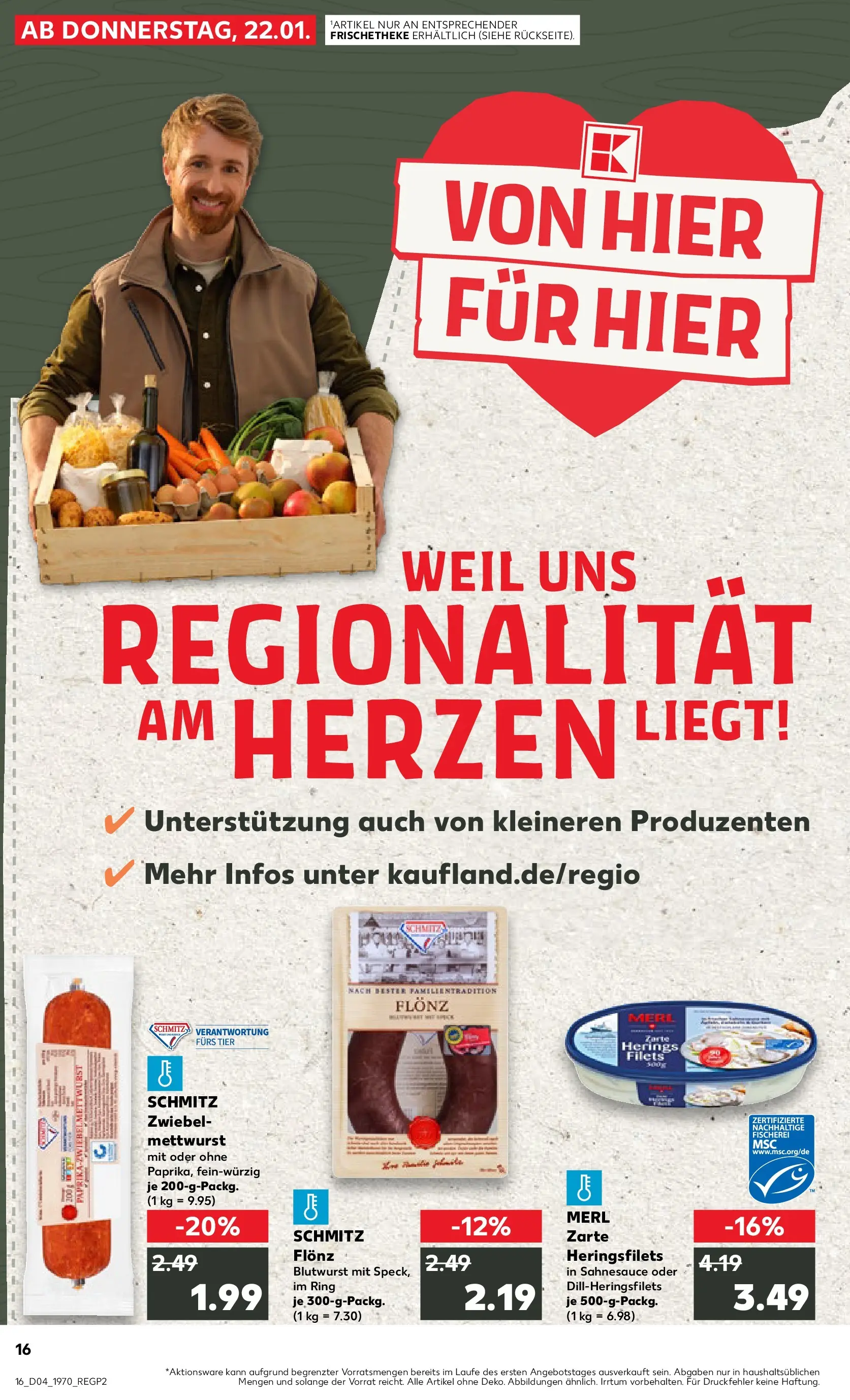 Prospekt Kaufland ab 22.01.2026 » Angebote Online zum Blättern | Seite: 16 | Produkte: Paprika