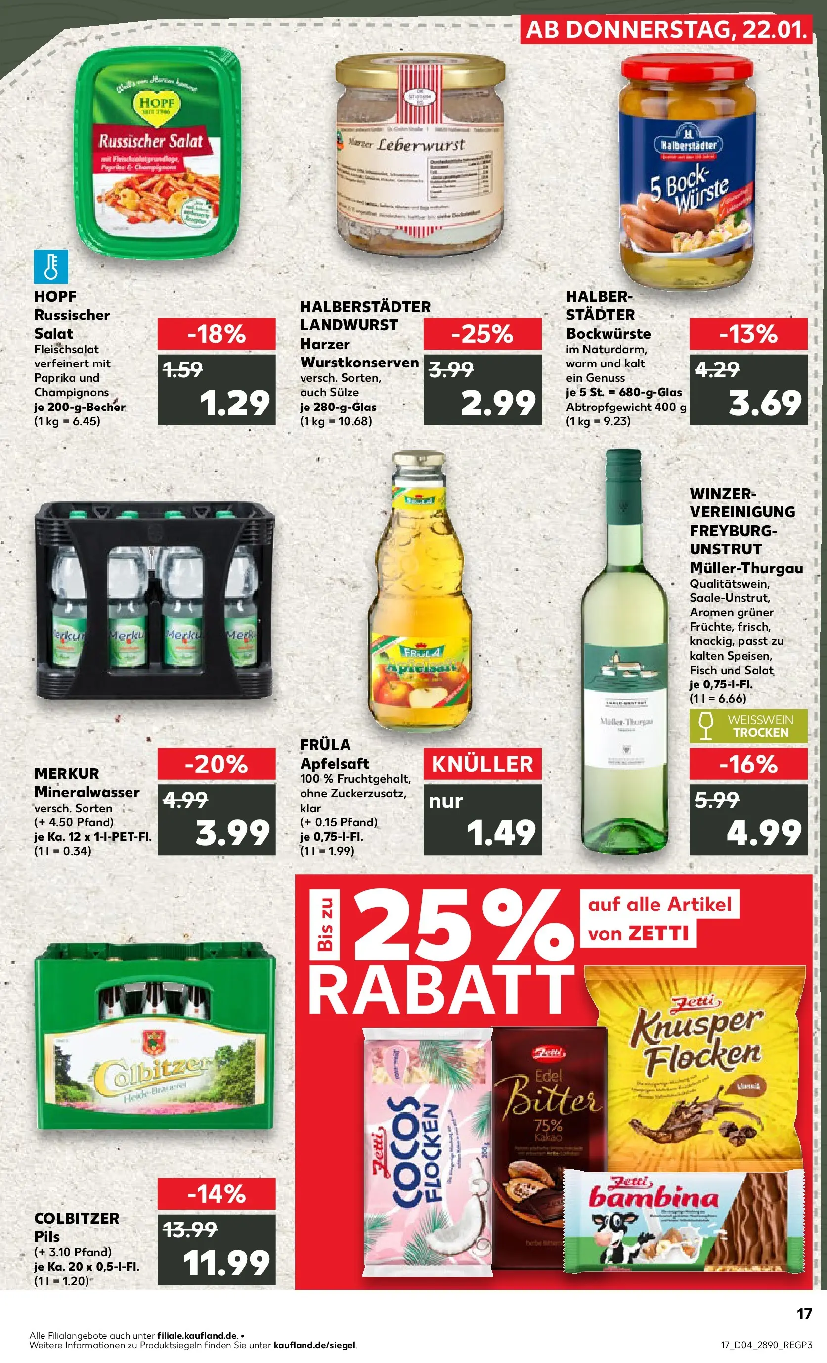 Prospekt Kaufland ab 22.01.2026 » Angebote Online zum Blättern | Seite: 2 | Produkte: Weißwein, Apple, Paprika, Flocken