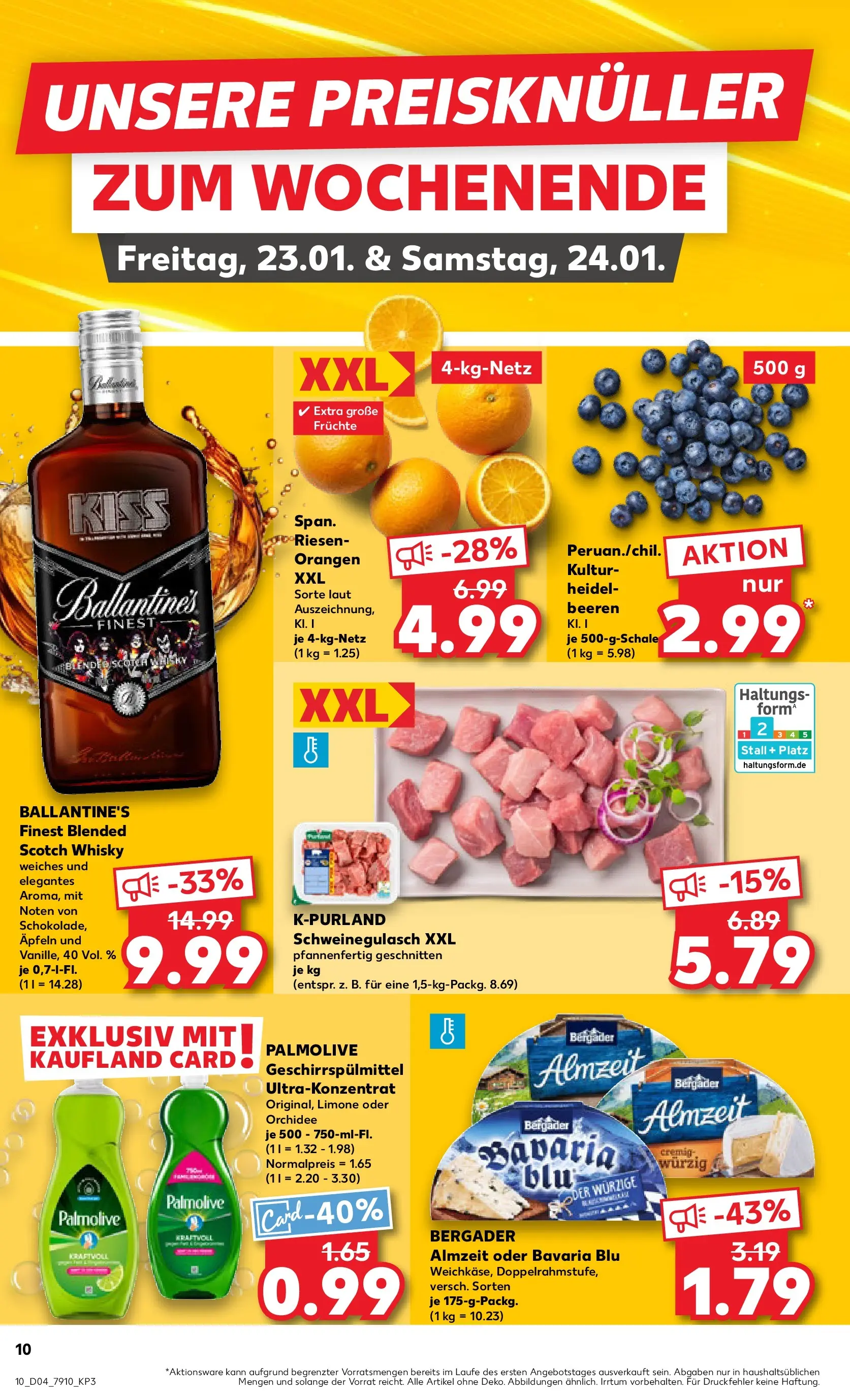 Prospekt Kaufland ab 22.01.2026 » Angebote Online zum Blättern | Seite: 10 | Produkte: Schweinegulasch, Orchidee, Orangen, Geschirrspülmittel
