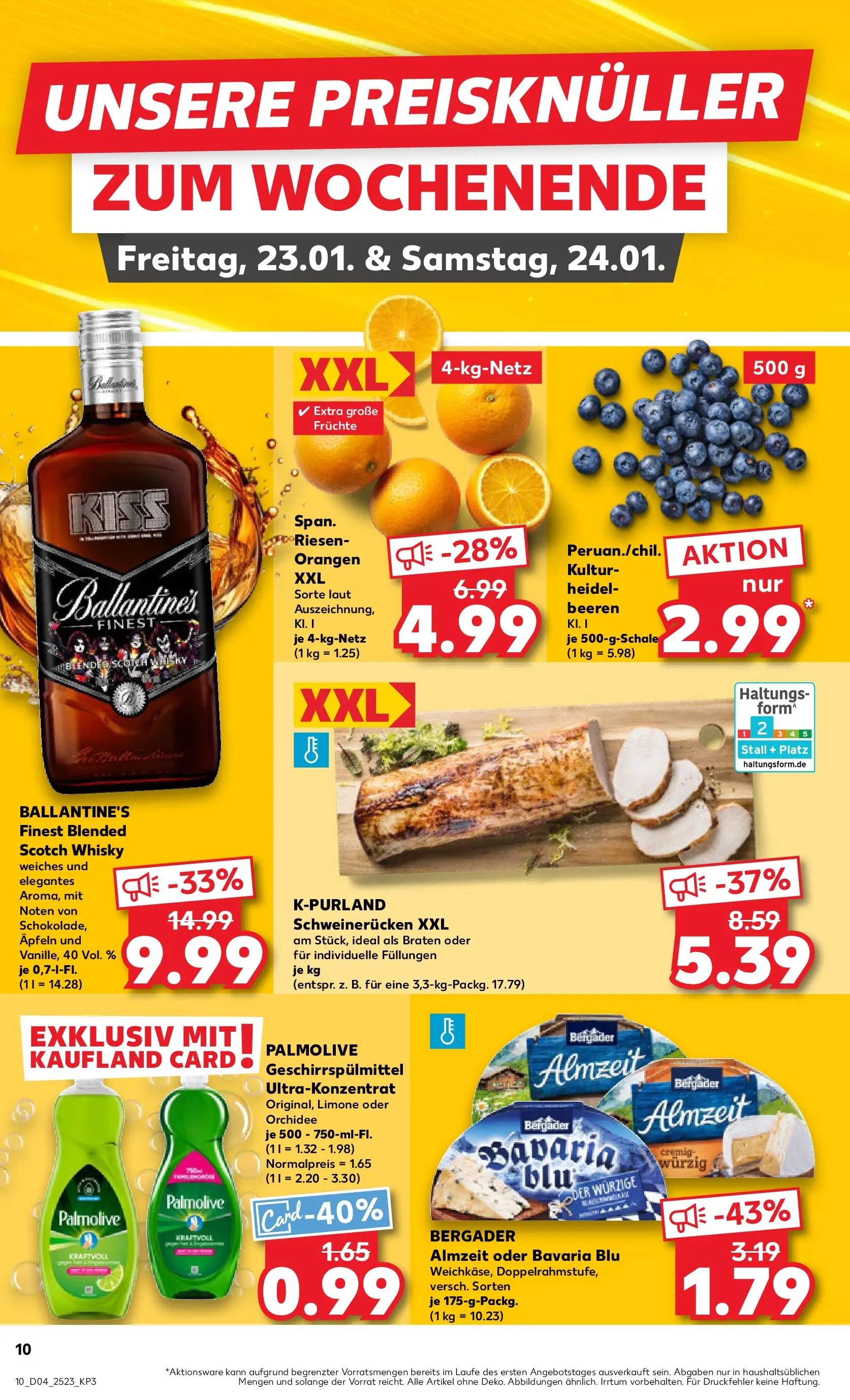 Prospekt Kaufland ab 22.01.2026 » Angebote Online zum Blättern | Seite: 12 | Produkte: Whisky, Orangen, Geschirrspülmittel, Schweinerucken