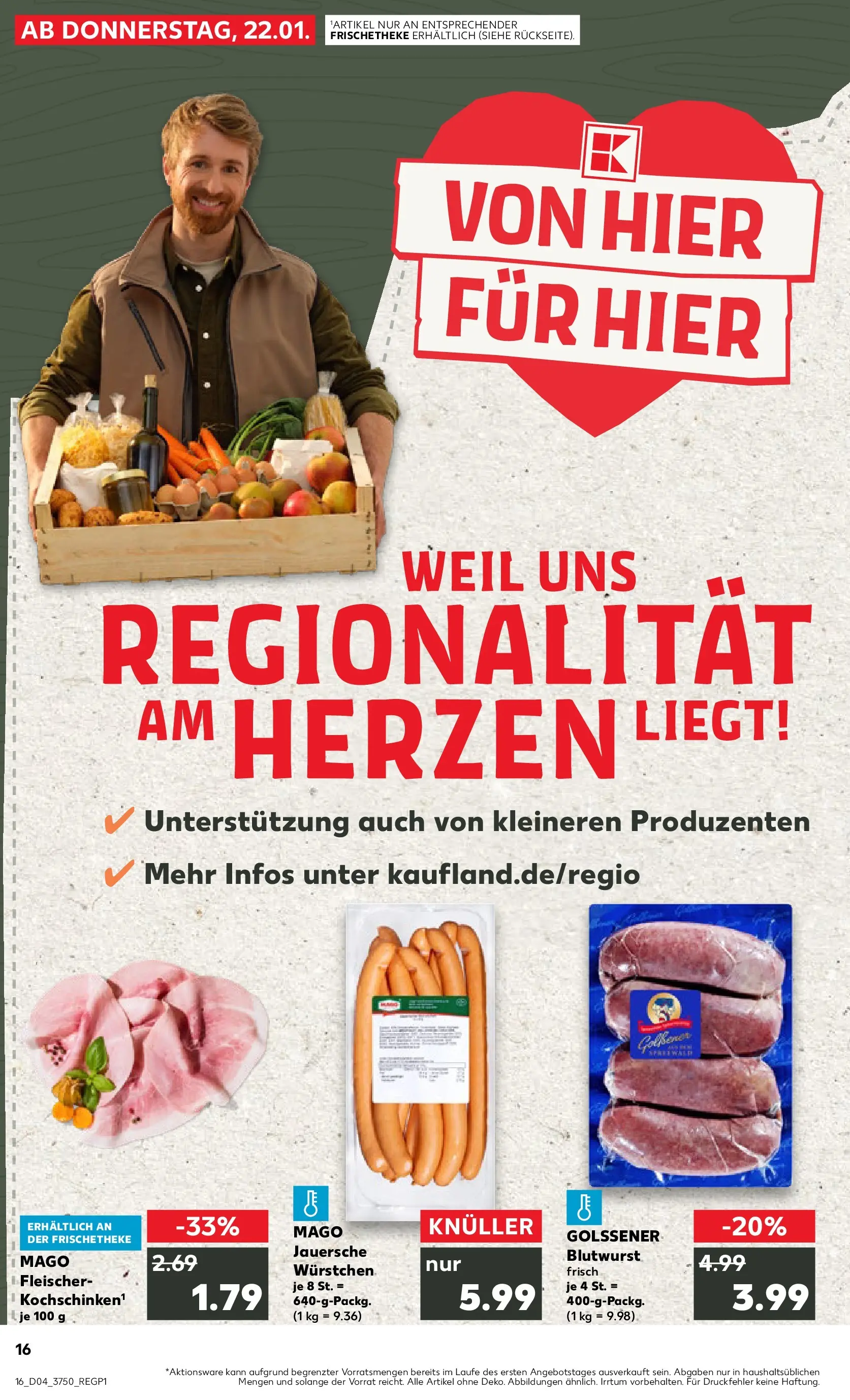 Prospekt Kaufland ab 22.01.2026 » Angebote Online zum Blättern | Seite: 1