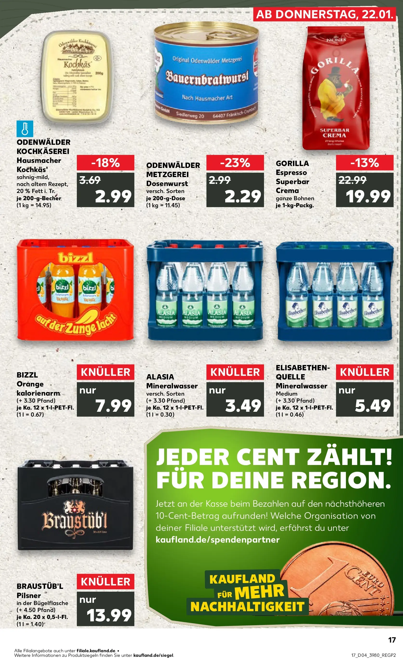 Prospekt Kaufland ab 22.01.2026 » Angebote Online zum Blättern | Seite: 2 | Produkte: Mineralwasser