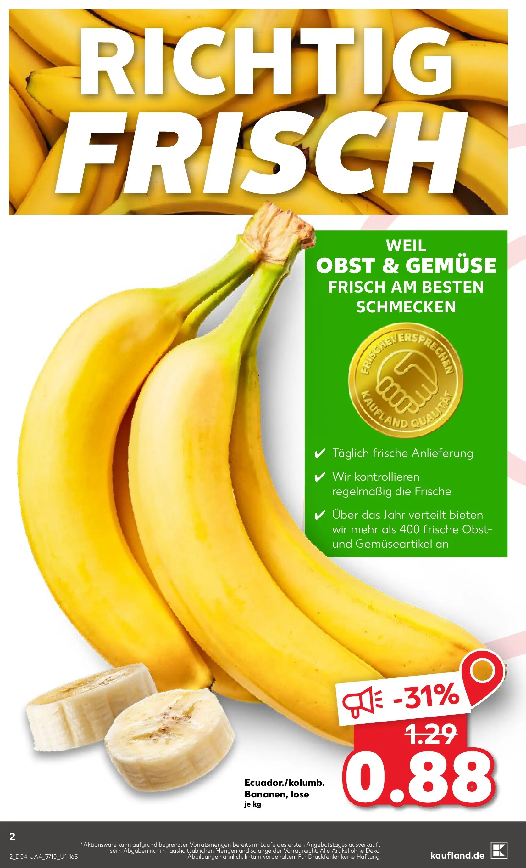 Prospekt Kaufland ab 22.01.2026 » Angebote Online zum Blättern | Seite: 4 | Produkte: Gemüse, Obst