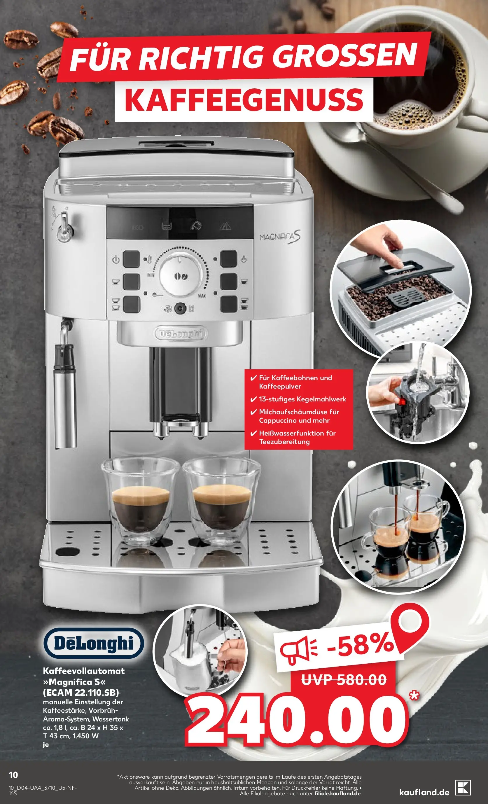 Prospekt Kaufland ab 22.01.2026 » Angebote Online zum Blättern | Seite: 12 | Produkte: Kaffeevollautomat