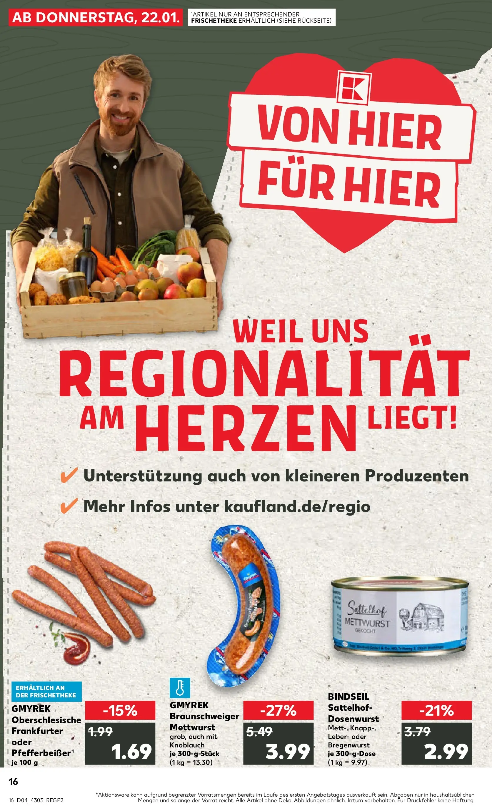 Prospekt Kaufland ab 22.01.2026 » Angebote Online zum Blättern | Seite: 16 | Produkte: Knoblauch