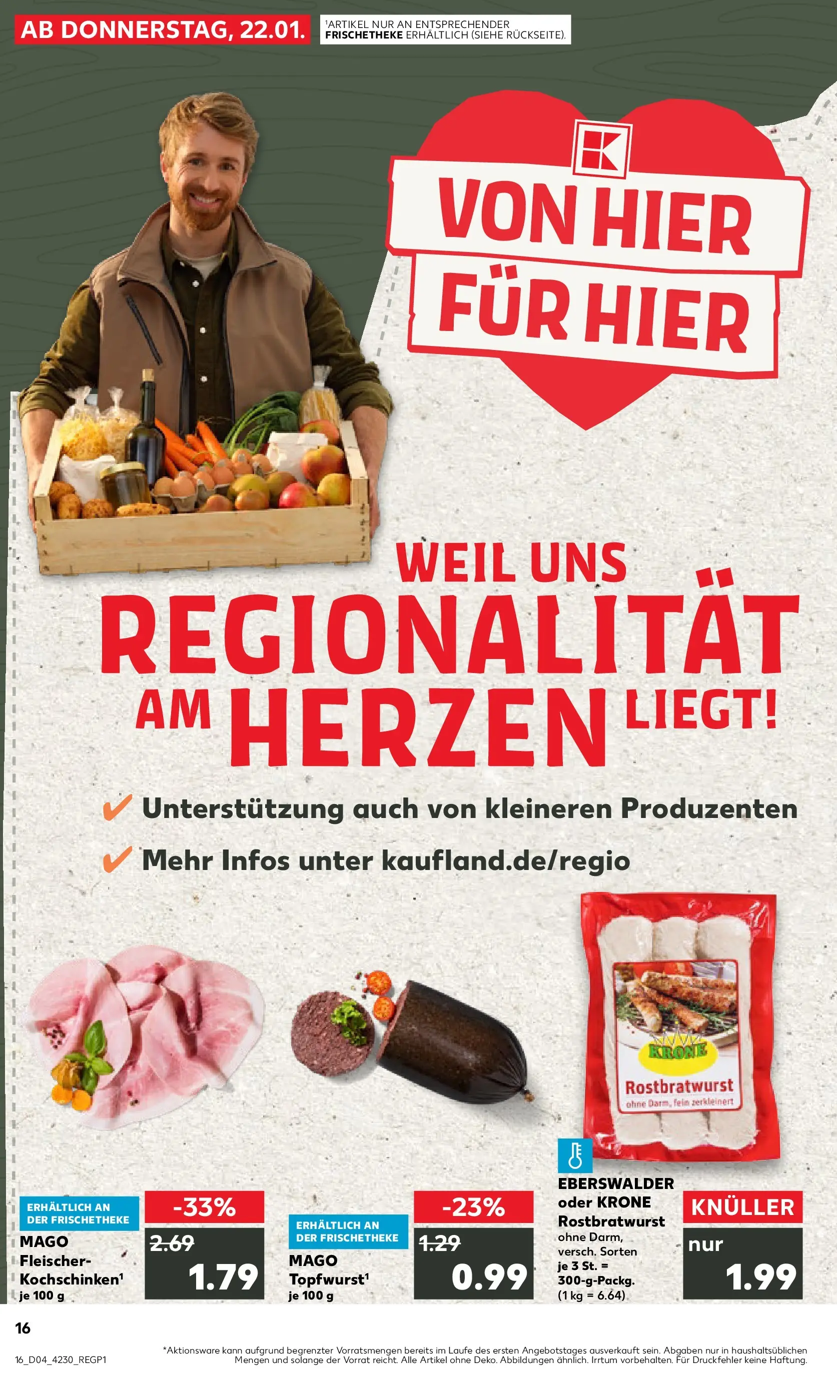 Prospekt Kaufland ab 22.01.2026 » Angebote Online zum Blättern | Seite: 16