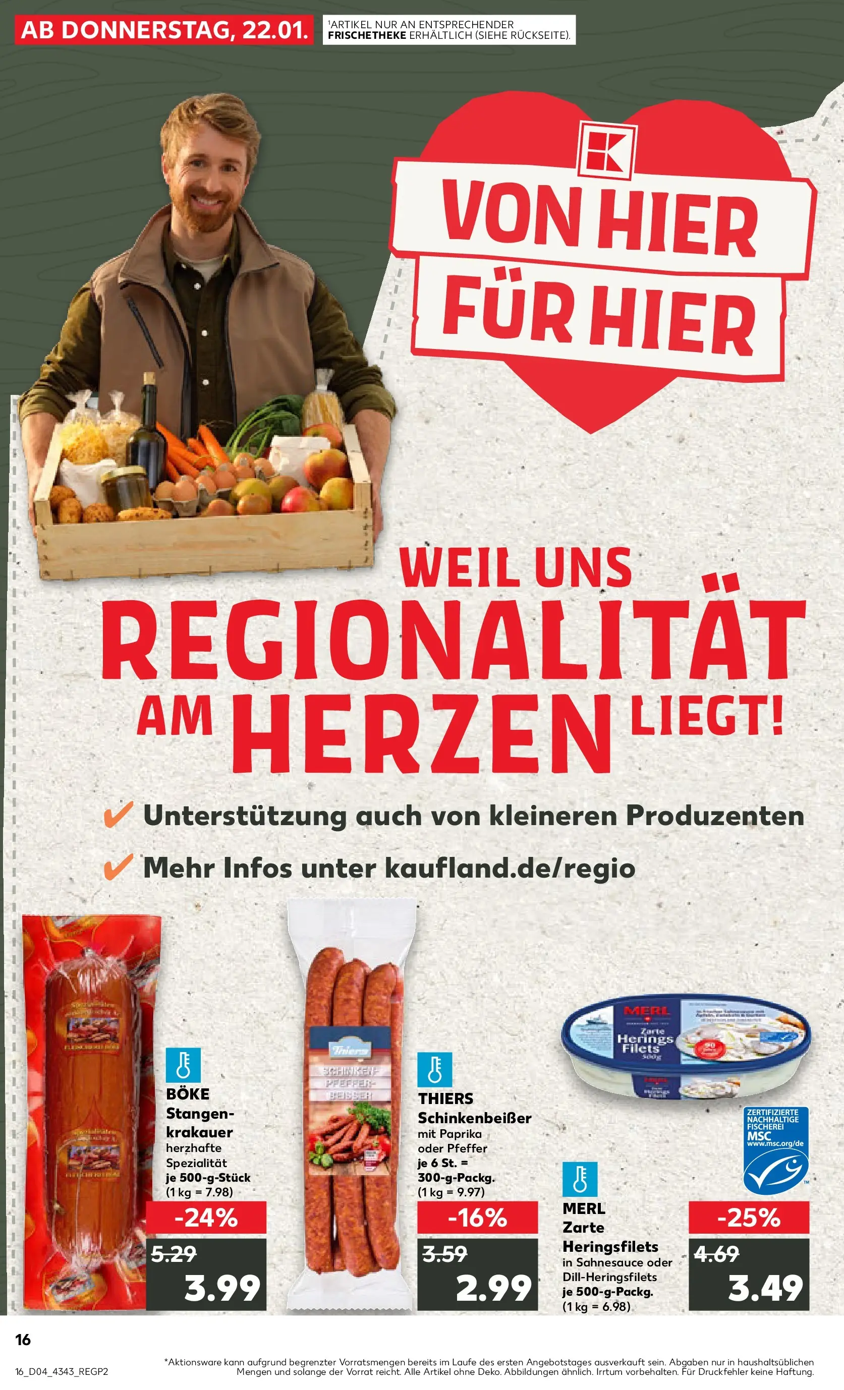 Prospekt Kaufland ab 22.01.2026 » Angebote Online zum Blättern | Seite: 16 | Produkte: Paprika, Pfeffer
