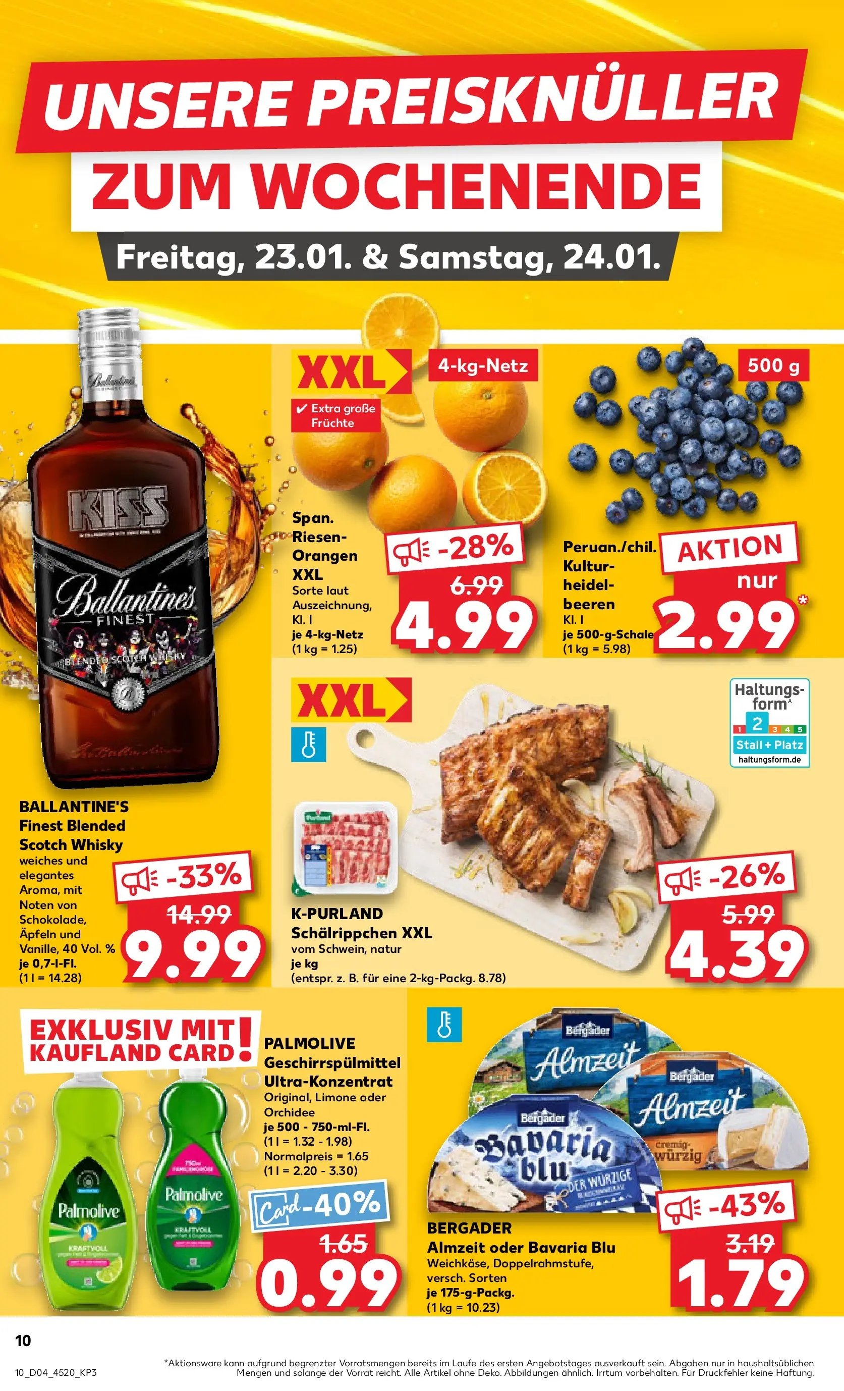 Prospekt Kaufland ab 22.01.2026 » Angebote Online zum Blättern | Seite: 10 | Produkte: Whisky, Orchidee, Orangen, Geschirrspülmittel