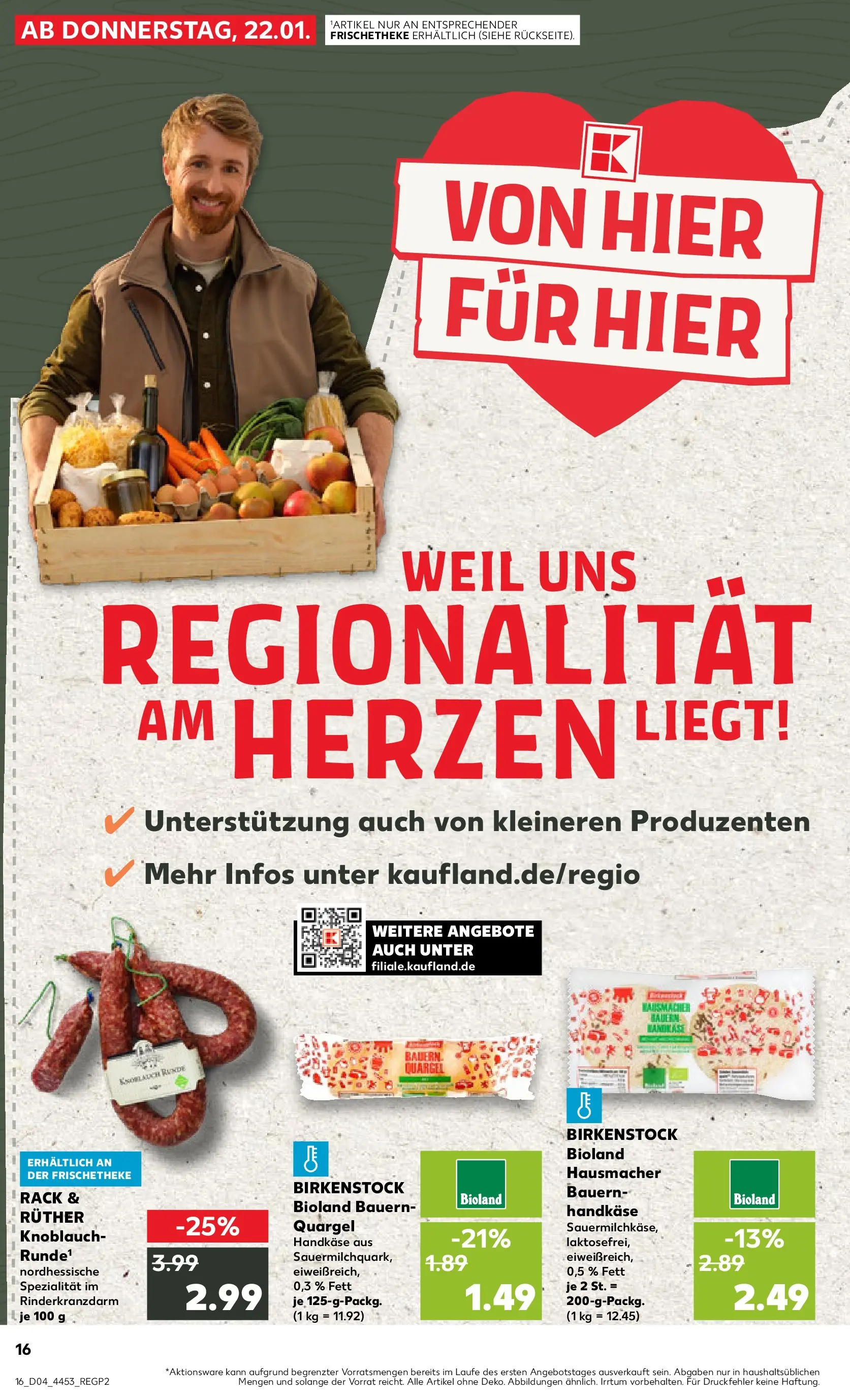 Prospekt Kaufland ab 22.01.2026 » Angebote Online zum Blättern | Seite: 16 | Produkte: Knoblauch