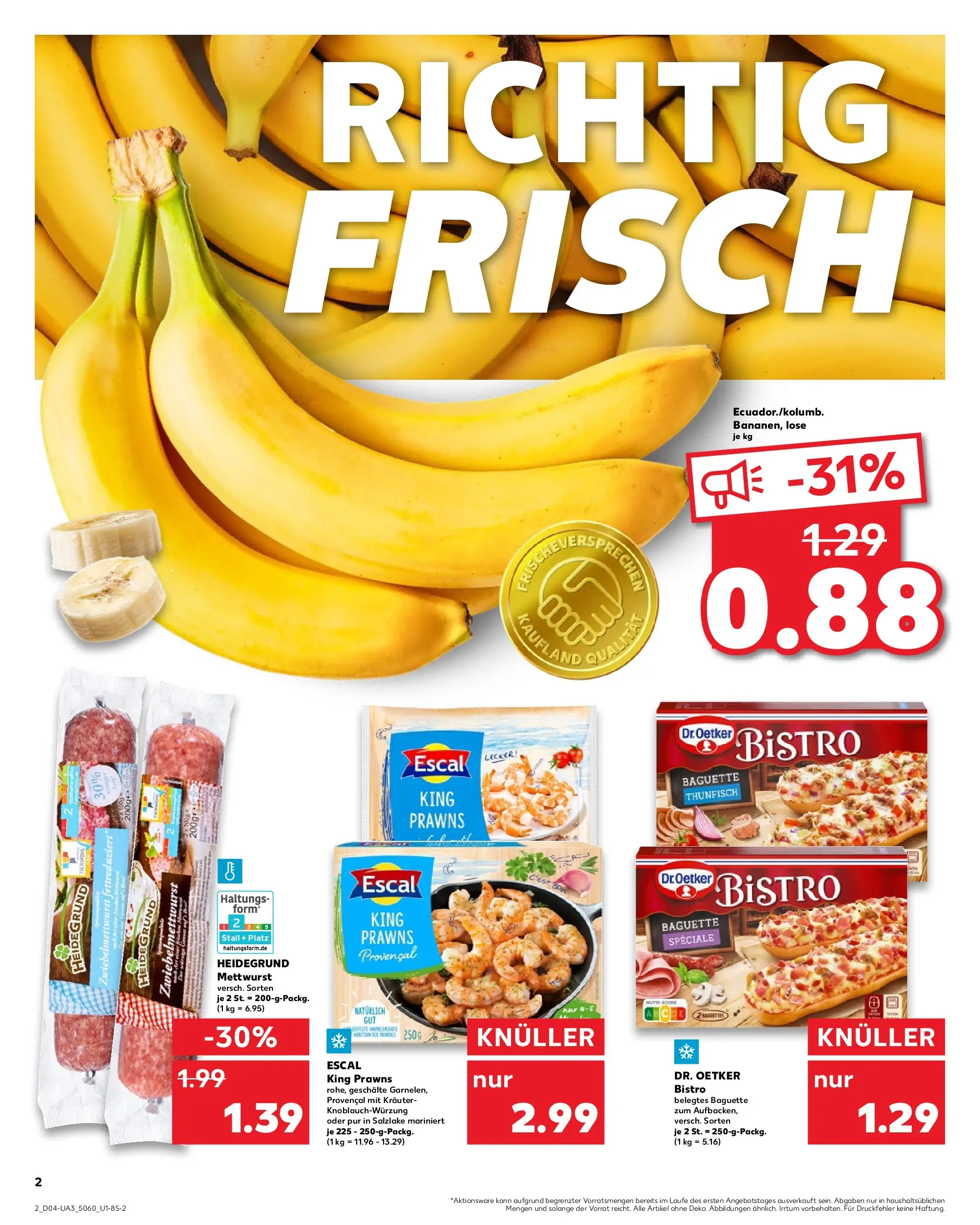Prospekt Kaufland ab 22.01.2026 » Angebote Online zum Blättern | Seite: 2 | Produkte: Thunfisch, Baguette
