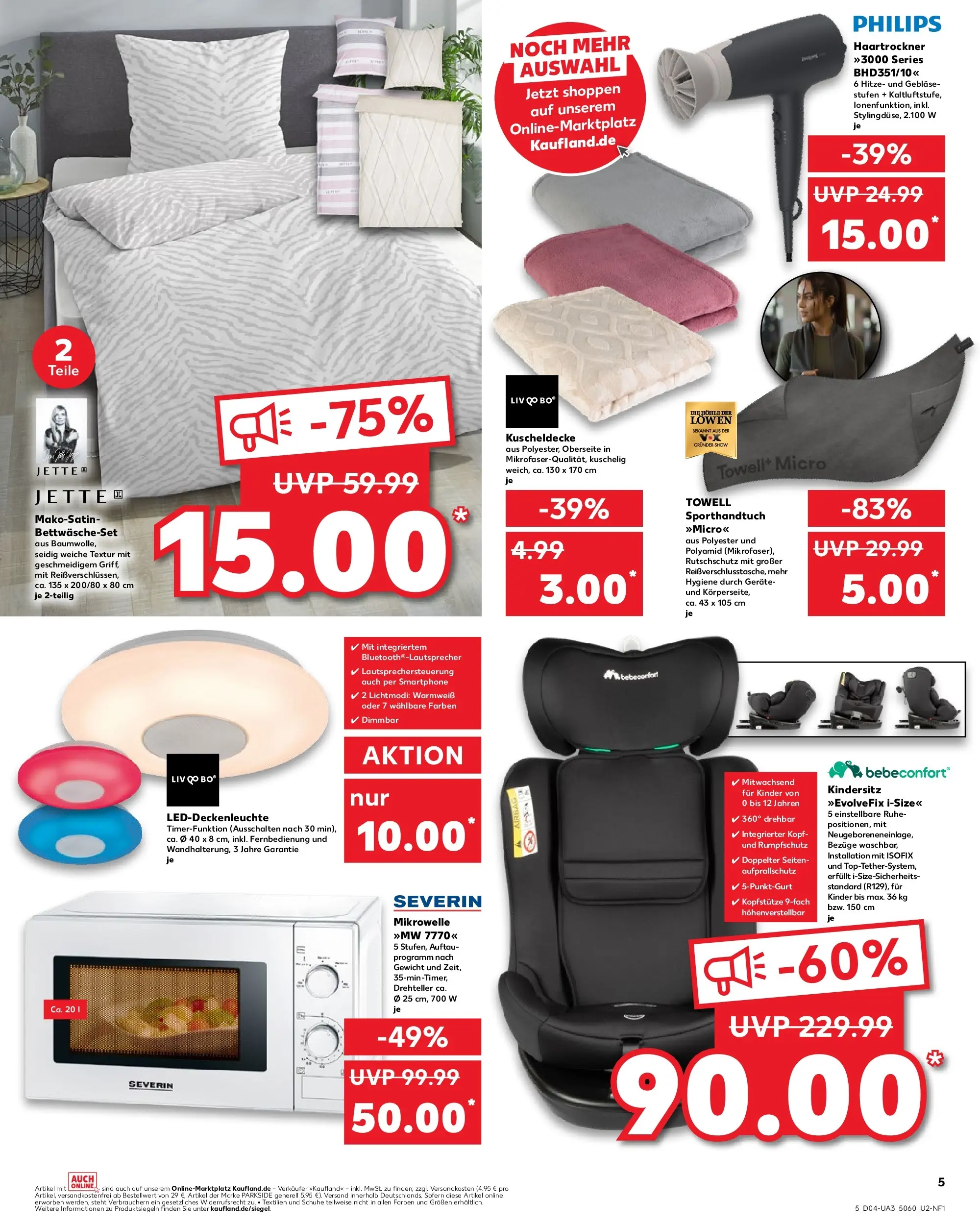 Prospekt Kaufland ab 22.01.2026 » Angebote Online zum Blättern | Seite: 5 | Produkte: Mikrowelle, Gewicht, Haartrockner, Smartphone