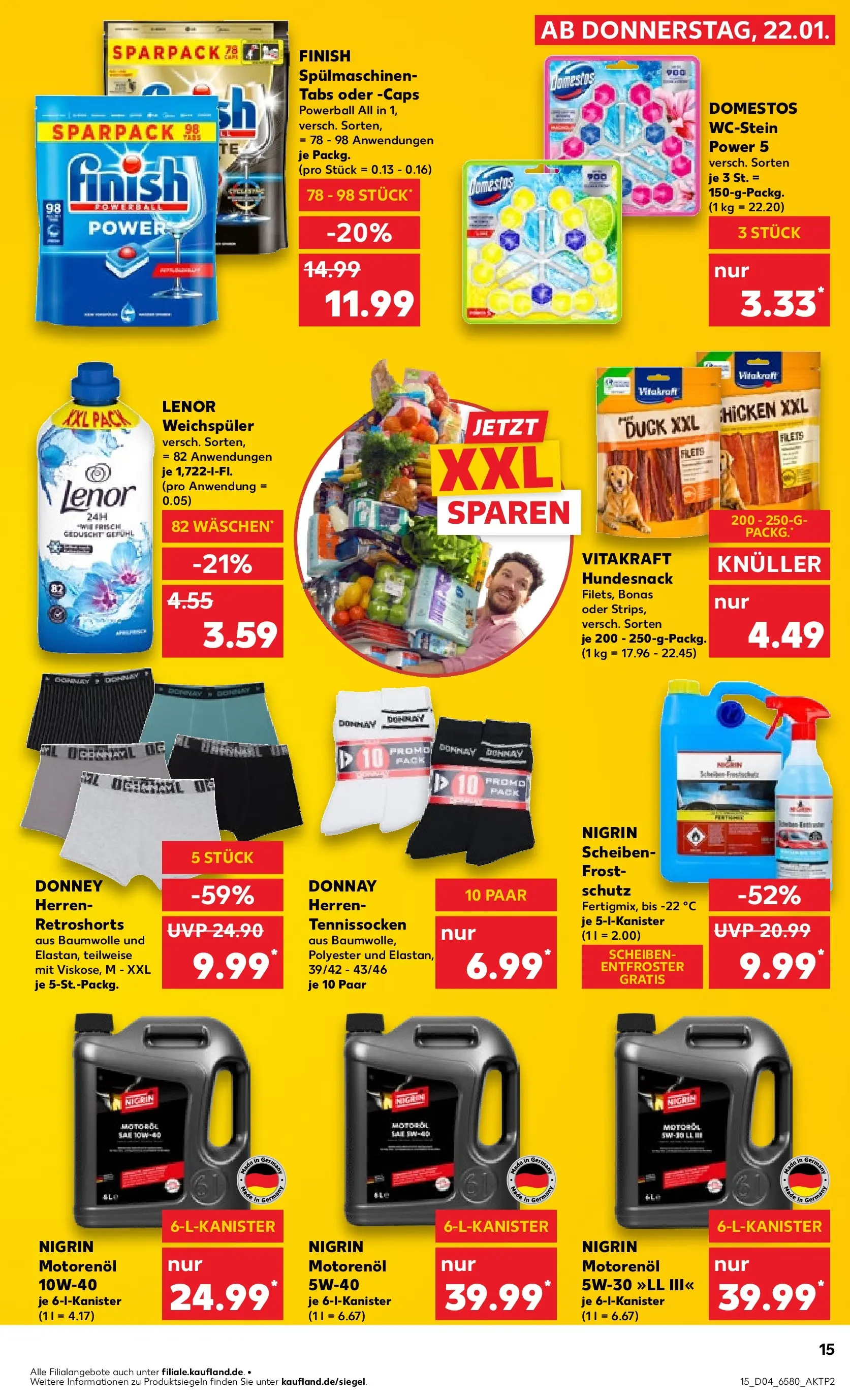 Prospekt Kaufland ab 22.01.2026 » Angebote Online zum Blättern | Seite: 23 | Produkte: Lenor, Spulmaschinen tabs, Finish, Weichspüler