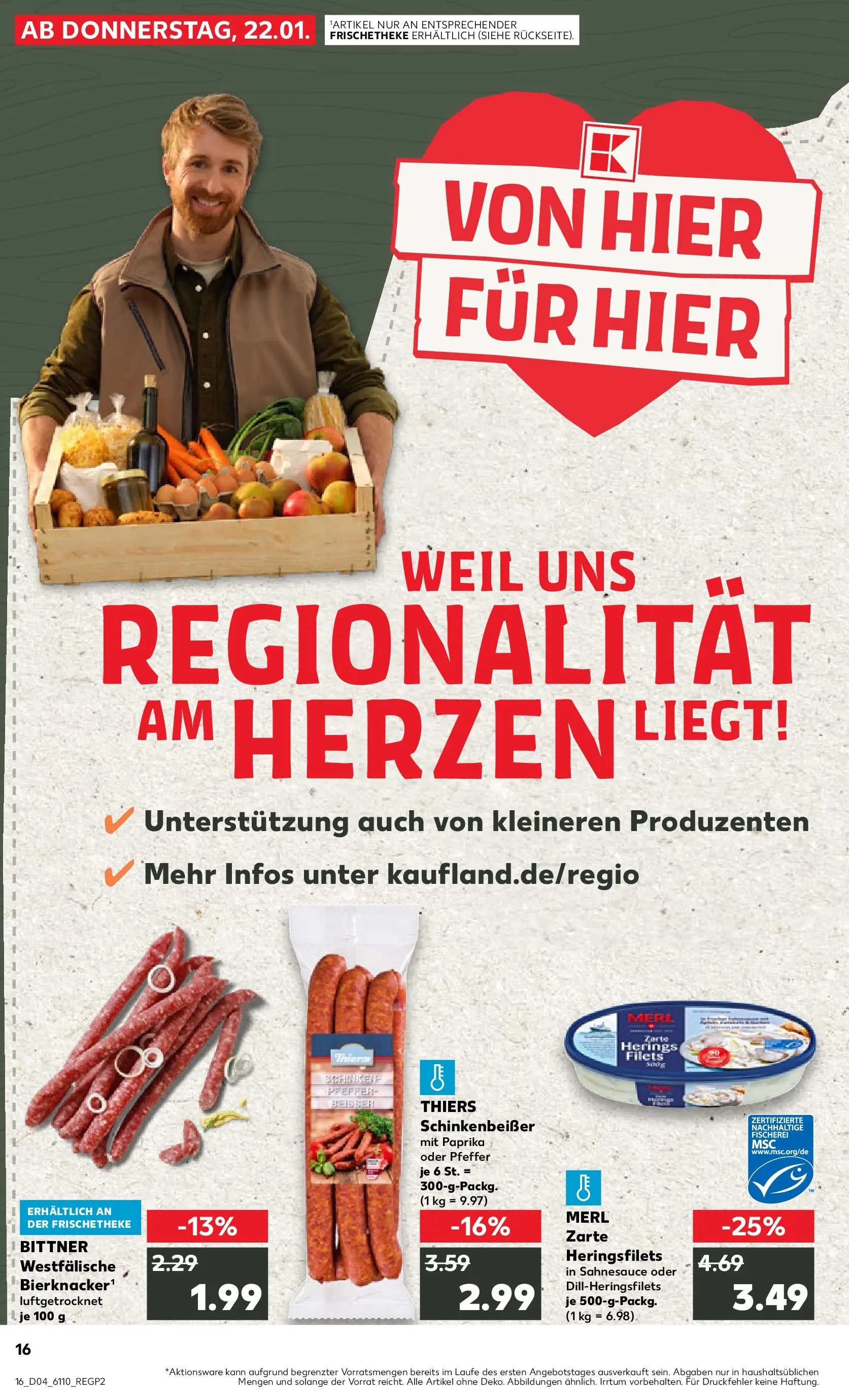 Prospekt Kaufland ab 22.01.2026 » Angebote Online zum Blättern | Seite: 16 | Produkte: Paprika, Pfeffer