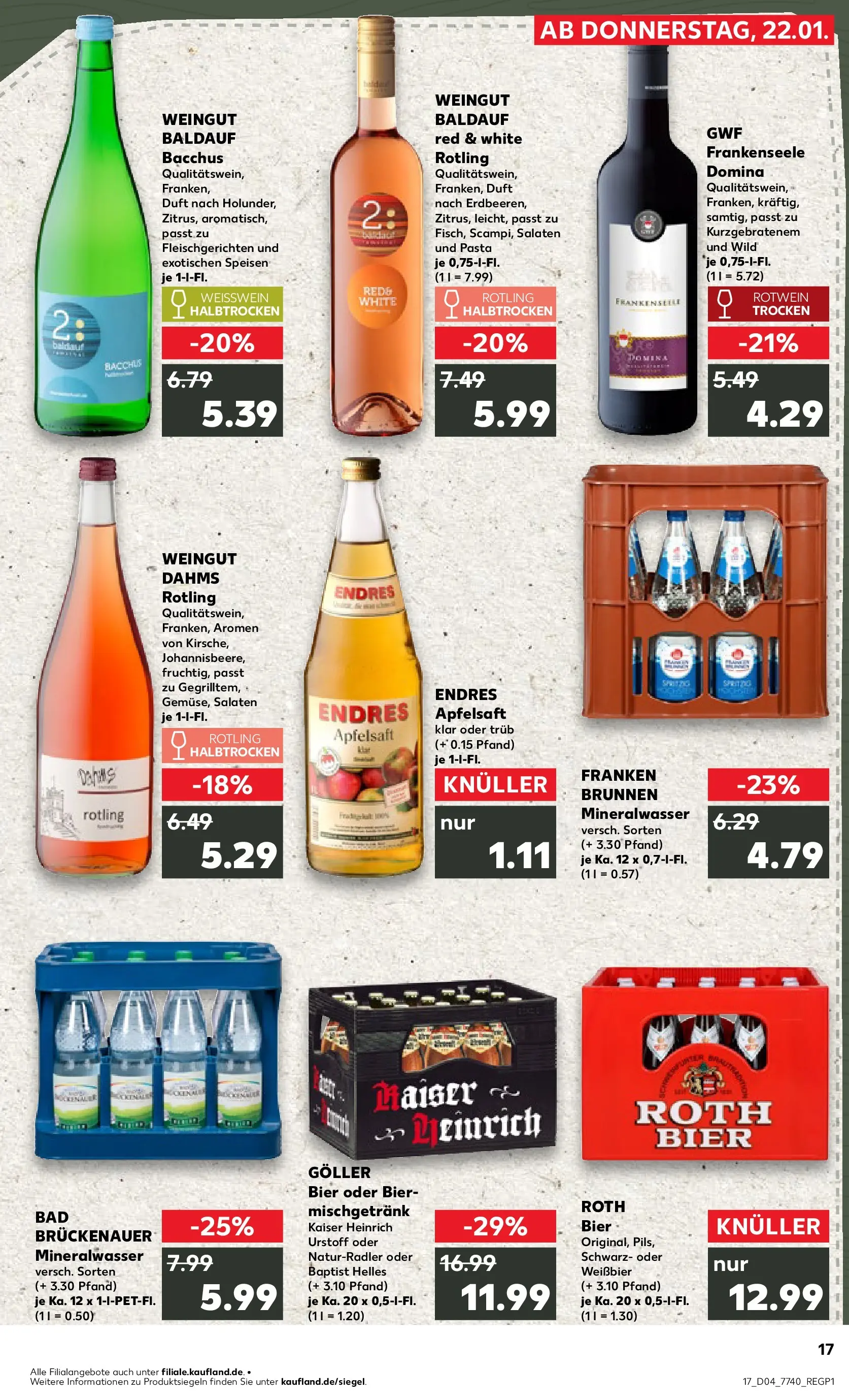 Prospekt Kaufland ab 22.01.2026 » Angebote Online zum Blättern | Seite: 2 | Produkte: Weißwein, Rotwein halbtrocken, Bad, Duft