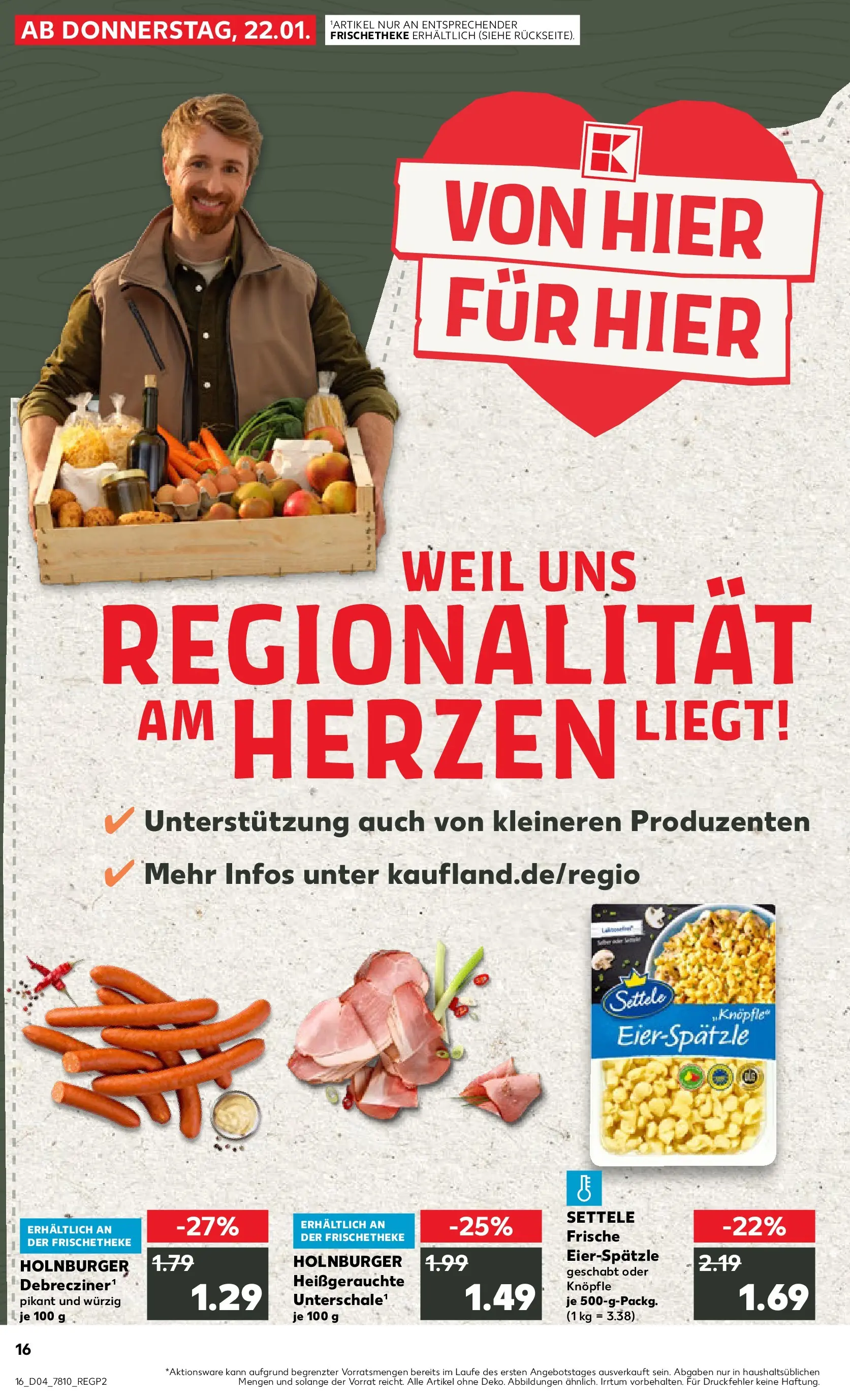 Prospekt Kaufland ab 22.01.2026 » Angebote Online zum Blättern | Seite: 16 | Produkte: Pasta