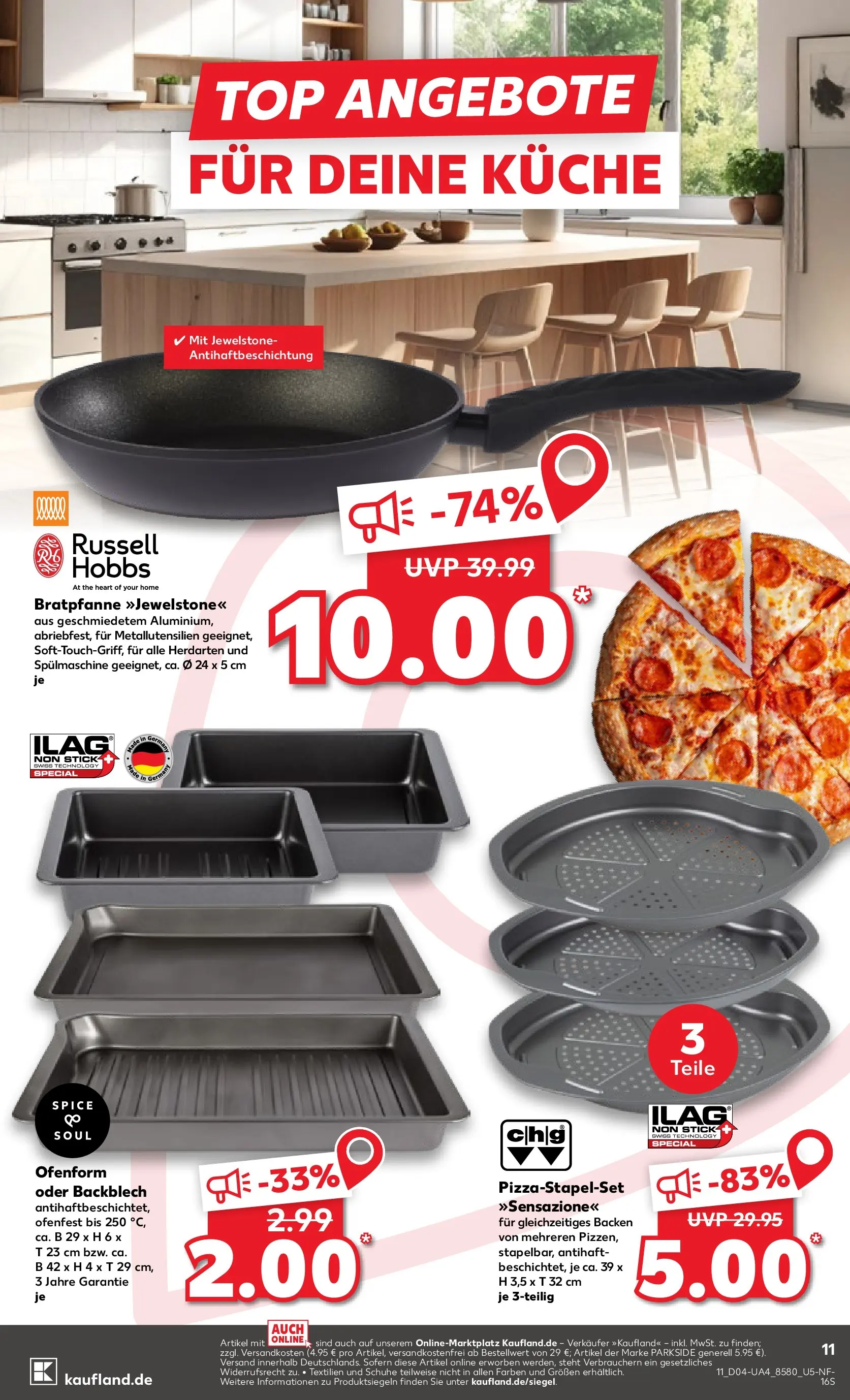 Prospekt Kaufland ab 22.01.2026 » Angebote Online zum Blättern | Seite: 11 | Produkte: Top, Küche, Pizza