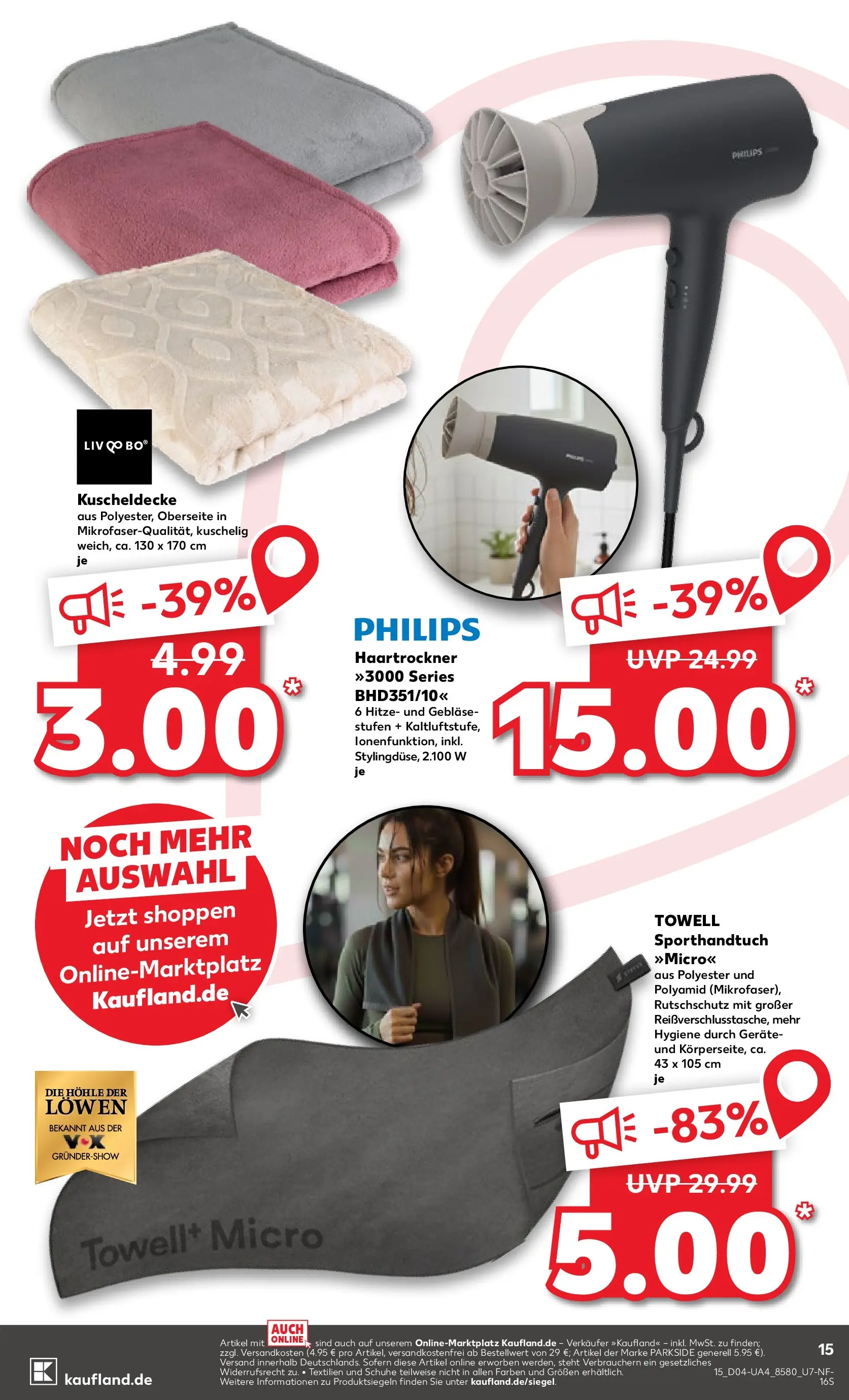 Prospekt Kaufland ab 22.01.2026 » Angebote Online zum Blättern | Seite: 15 | Produkte: Philips, Haartrockner
