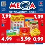 Supermercati Mega Prezzi bassi tutti i giorni - al 28.01.2026