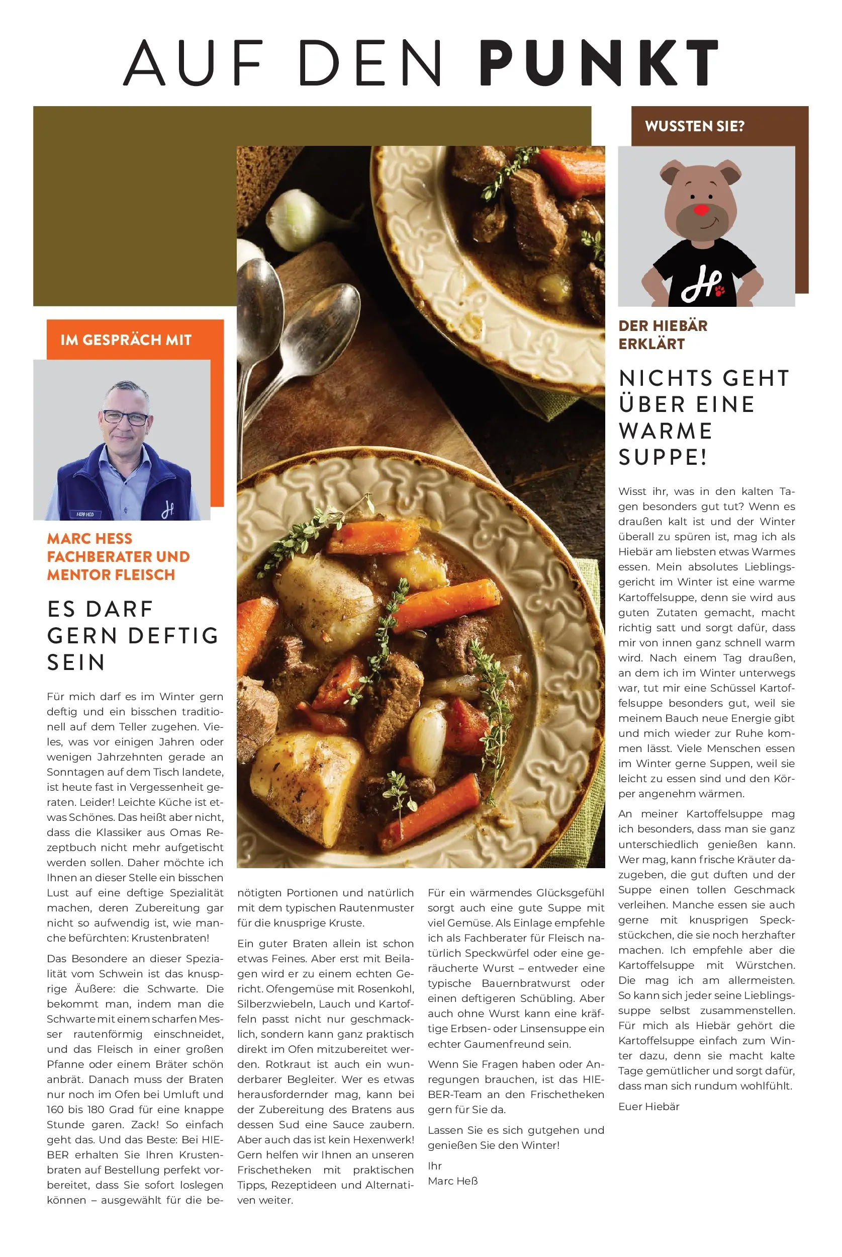 Entdecke - Hieber's Frischecenter: Meine Woche (ab 18.01.2026) zum Blättern | Seite: 3 | Produkte: Ofen, Krustenbraten, Wurst, Fleisch