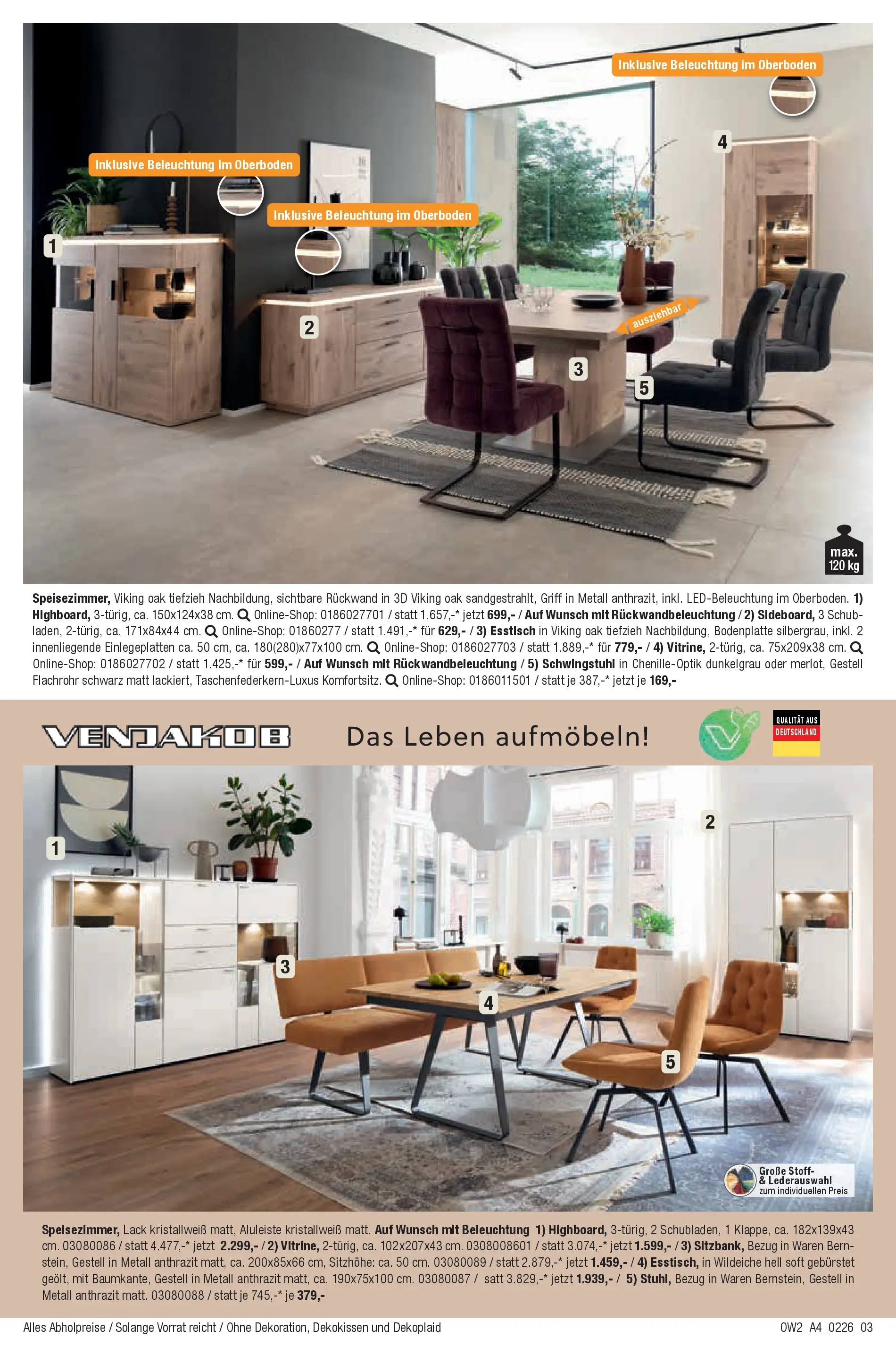 Angebote - Herzstück des Hauses (ab 28.01.2026) zum Blättern | Seite: 3 | Produkte: Esstisch