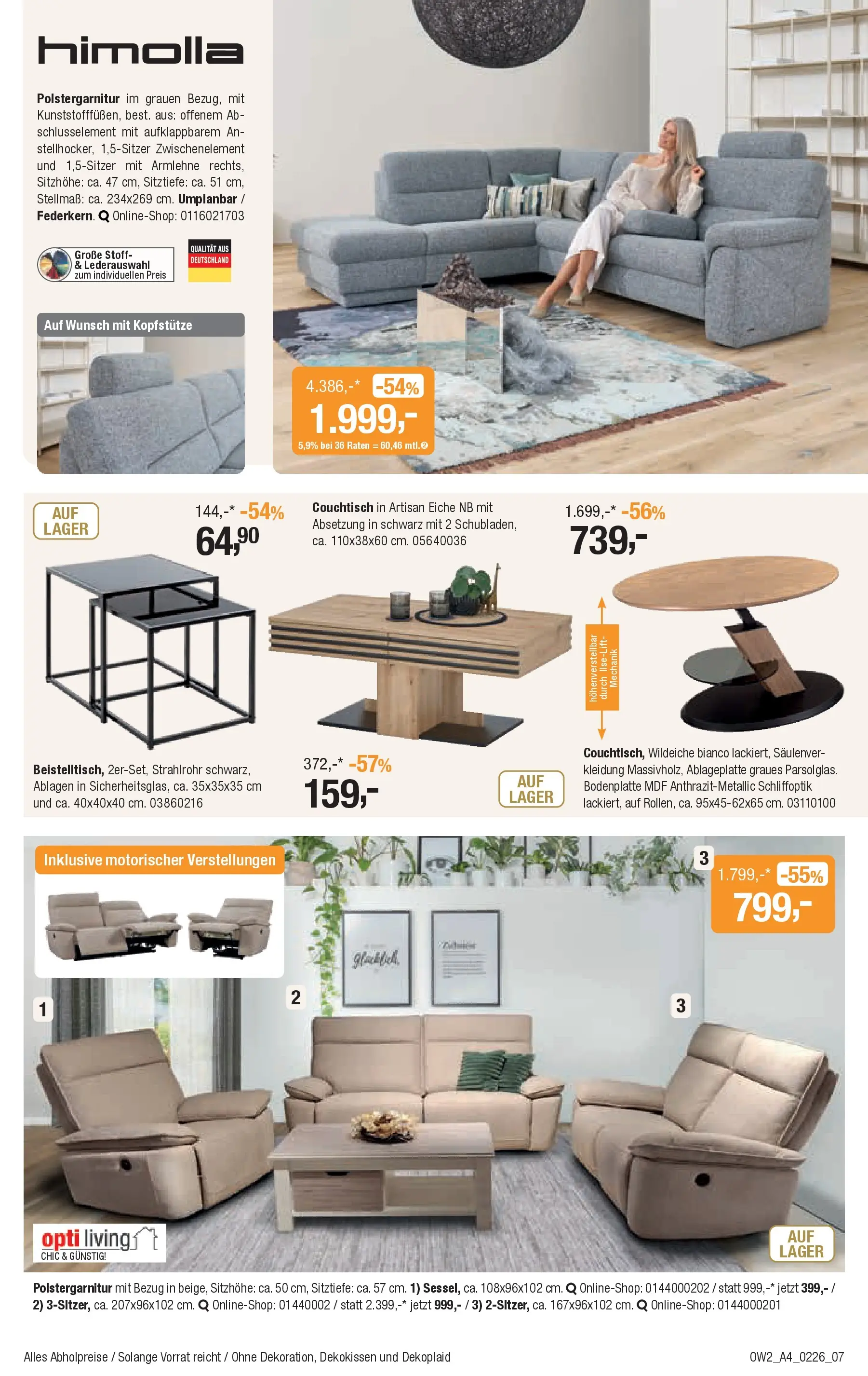 Angebote - Polsterwochen (ab 28.01.2026) zum Blättern | Seite: 7 | Produkte: Couchtisch