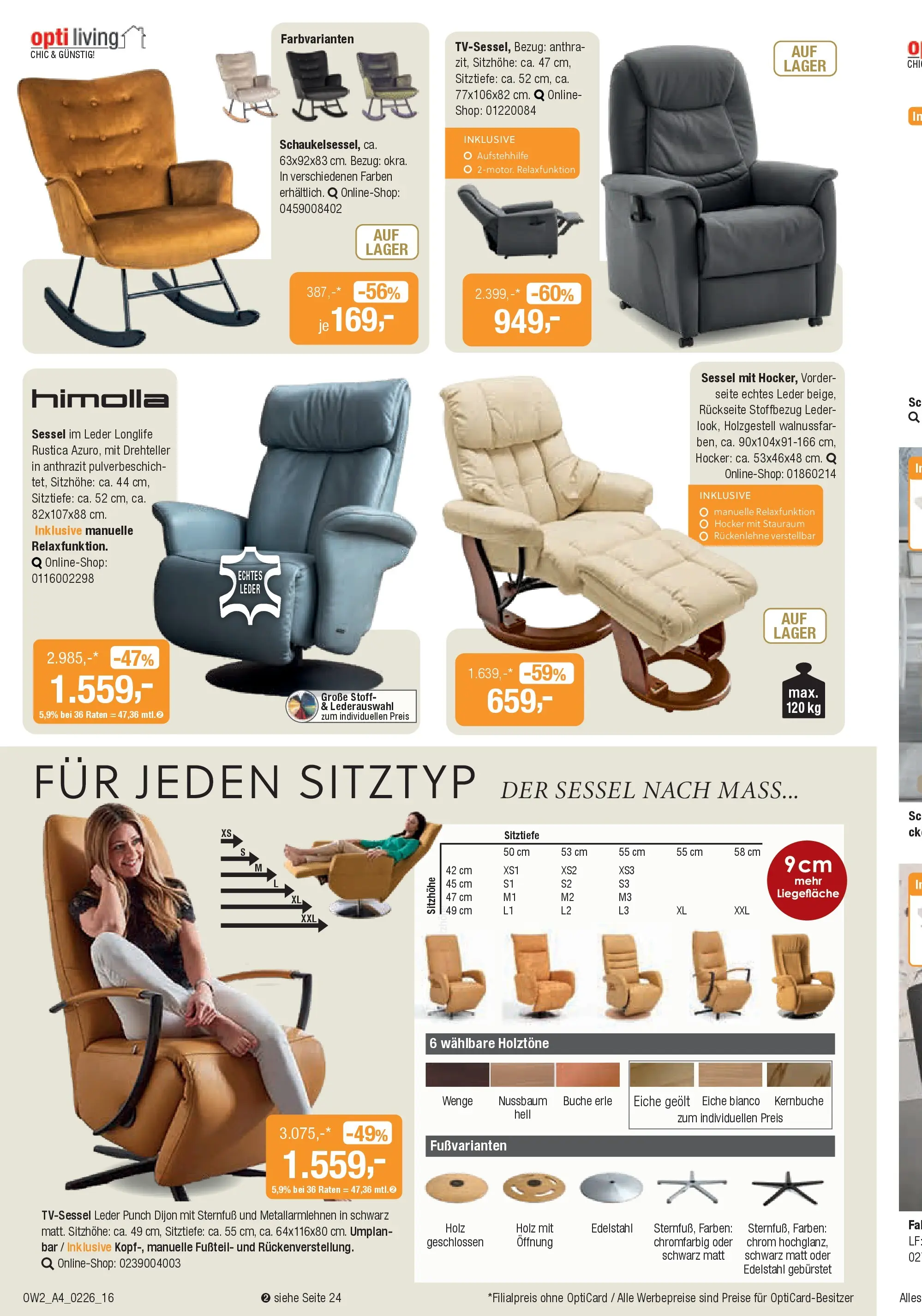 Angebote - Polsterwochen (ab 28.01.2026) zum Blättern | Seite: 16 | Produkte: Hocker, Sessel