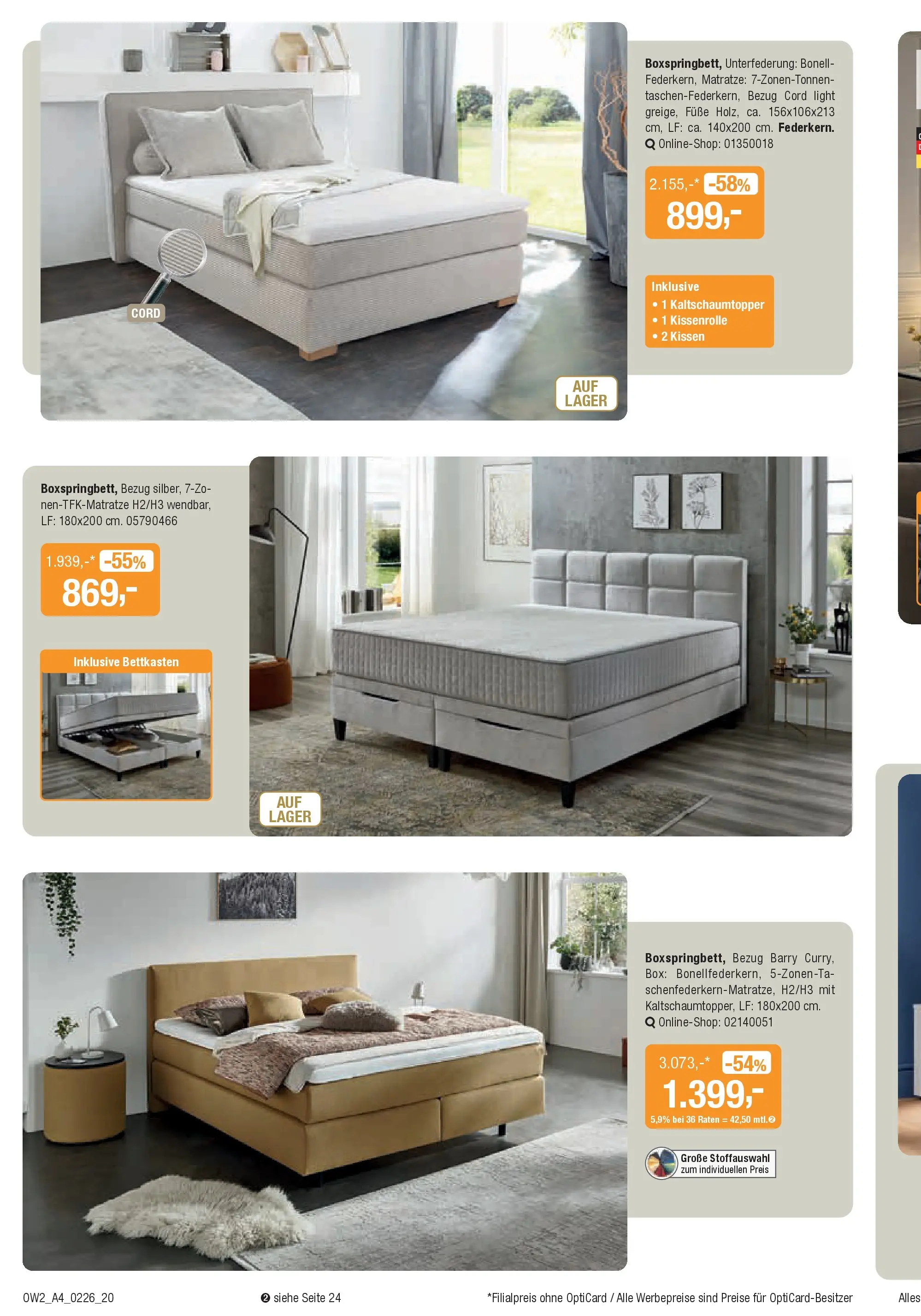 Angebote - Polsterwochen (ab 28.01.2026) zum Blättern | Seite: 22 | Produkte: Matratze, Kissen, Box