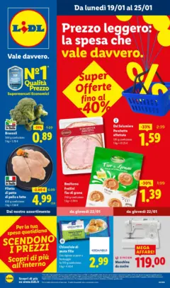 Anteprima del volantino Lidl - Super offerte fino al -40% valido a partire dal 15.01.2026