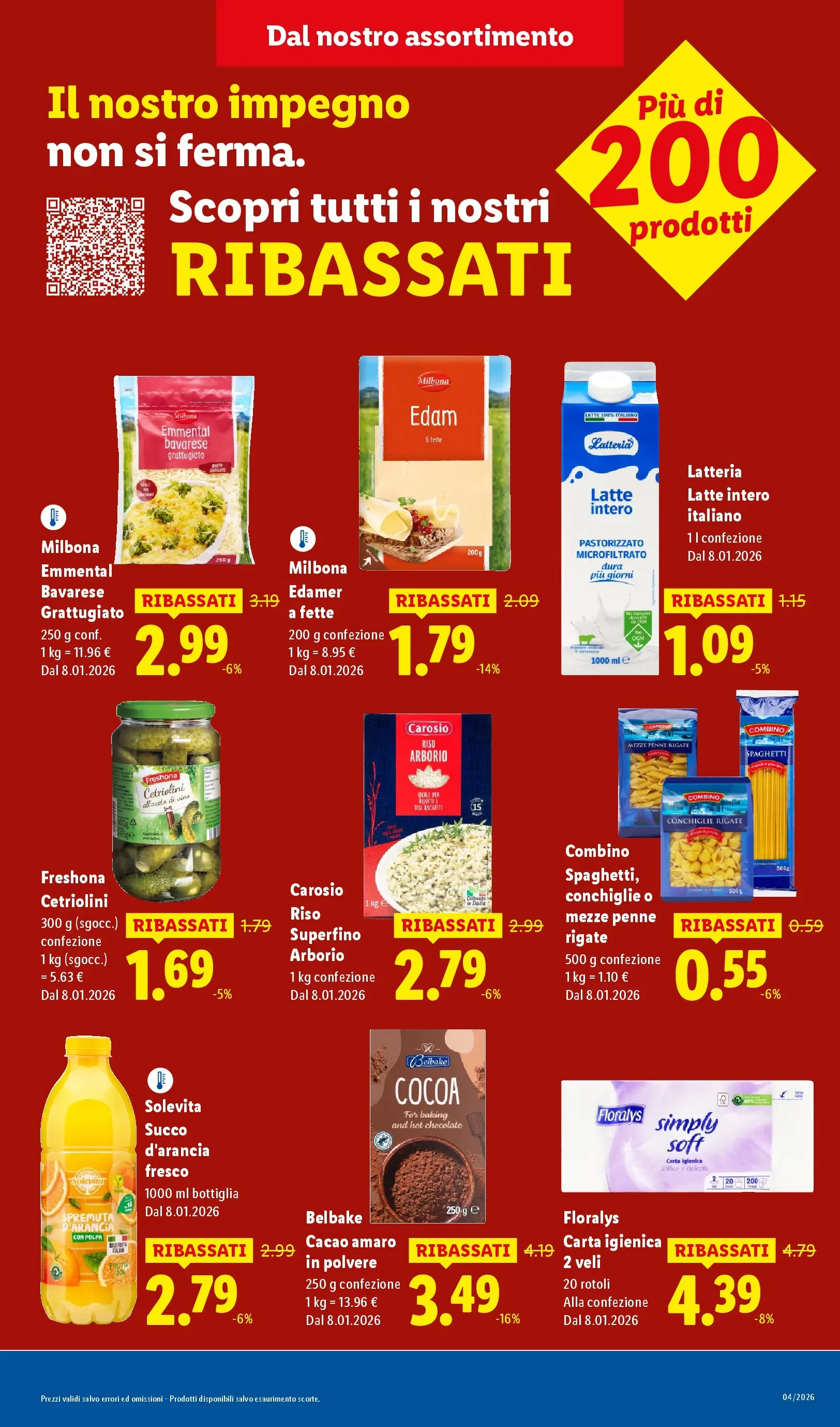 LIDL volantino della prossima settimana dal ﻿15/01/2026﻿ 📣 | Pagina: 11 | Prodotti: Carta igienica, Riso, Latte, Cetriolini