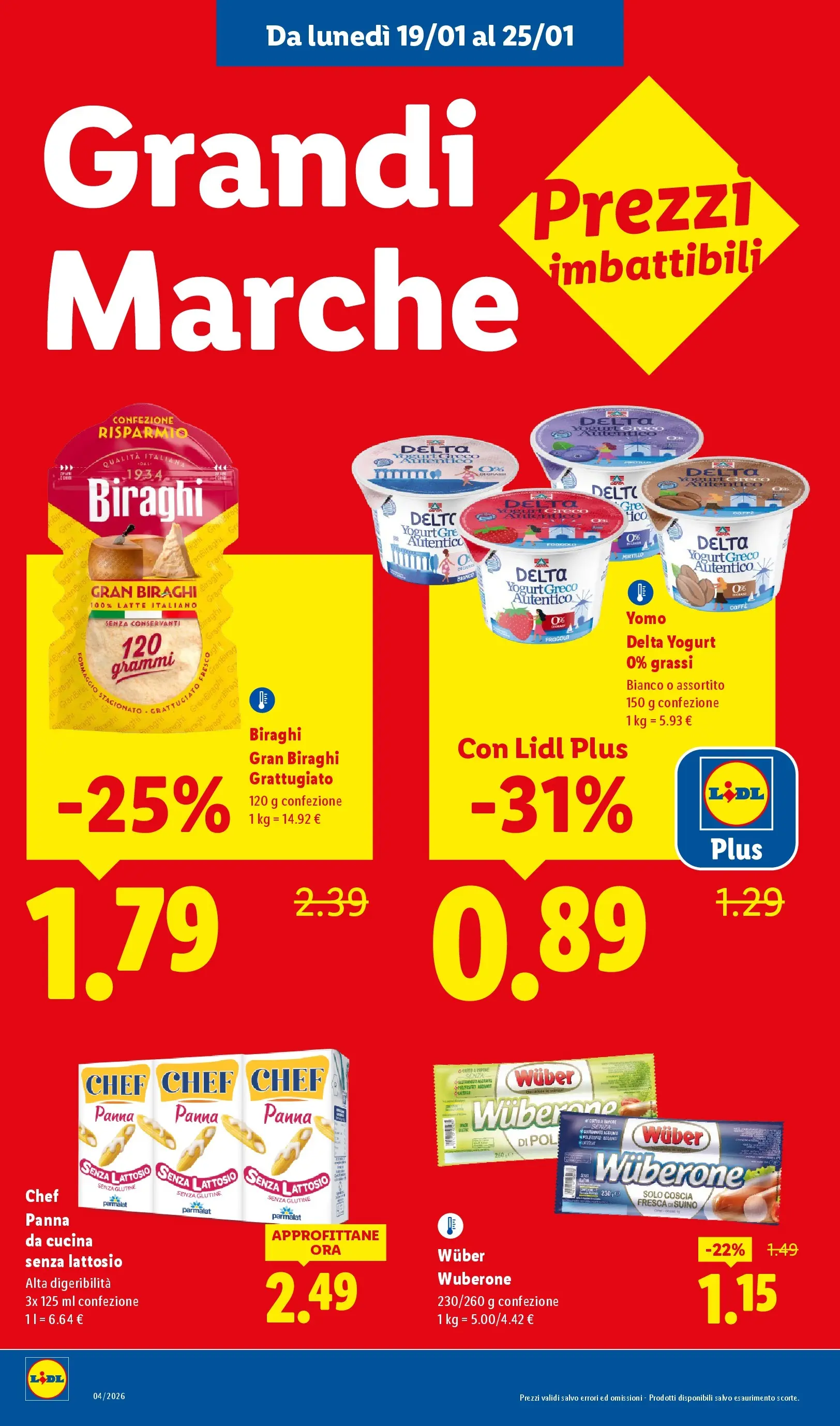 LIDL volantino della prossima settimana dal ﻿15/01/2026﻿ 📣 | Pagina: 12 | Prodotti: Yogurt greco, Caffè, Suino, Latte