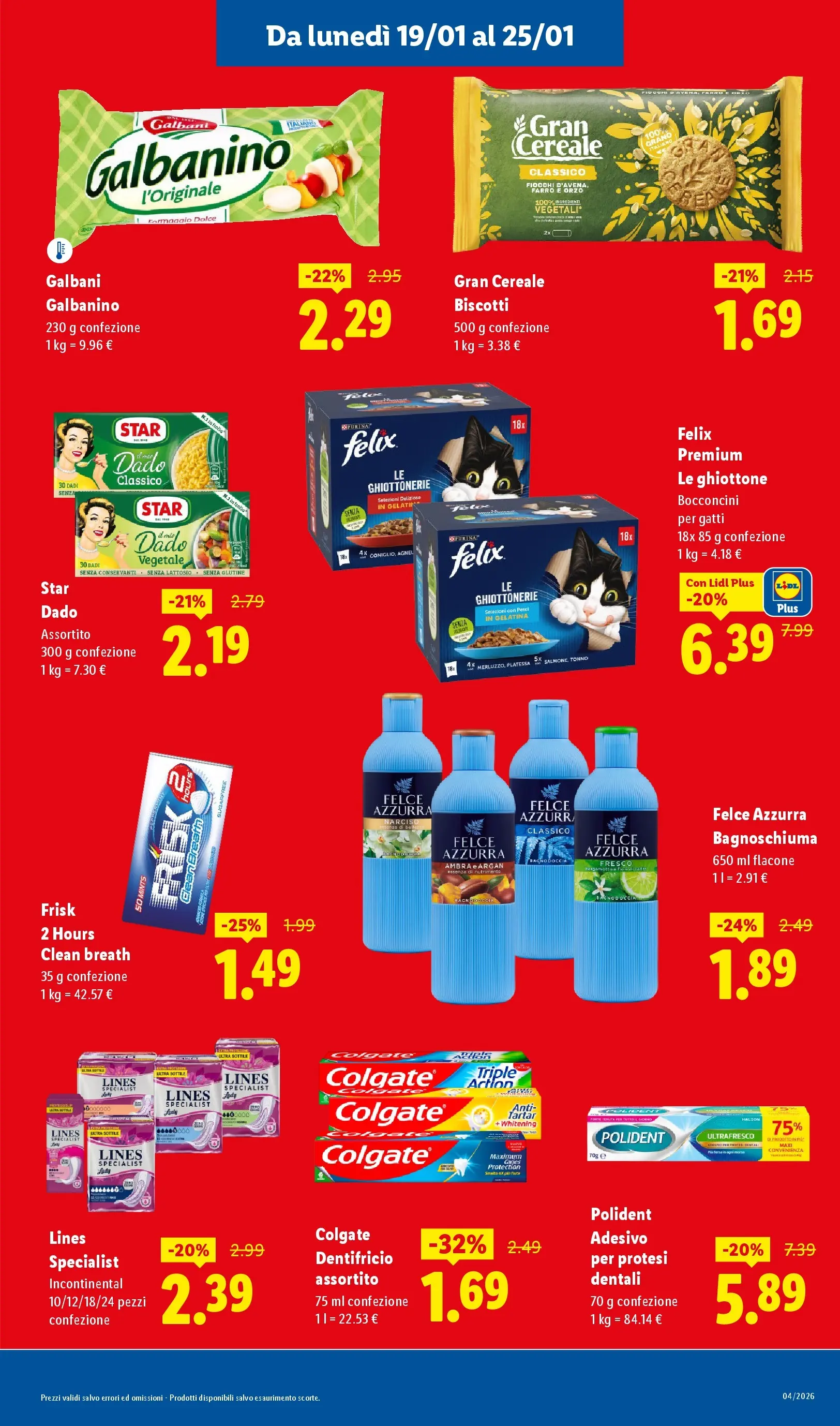 LIDL volantino della prossima settimana dal ﻿15/01/2026﻿ 📣 | Pagina: 13 | Prodotti: Bagnoschiuma, Biscotti, Doccia, Farro