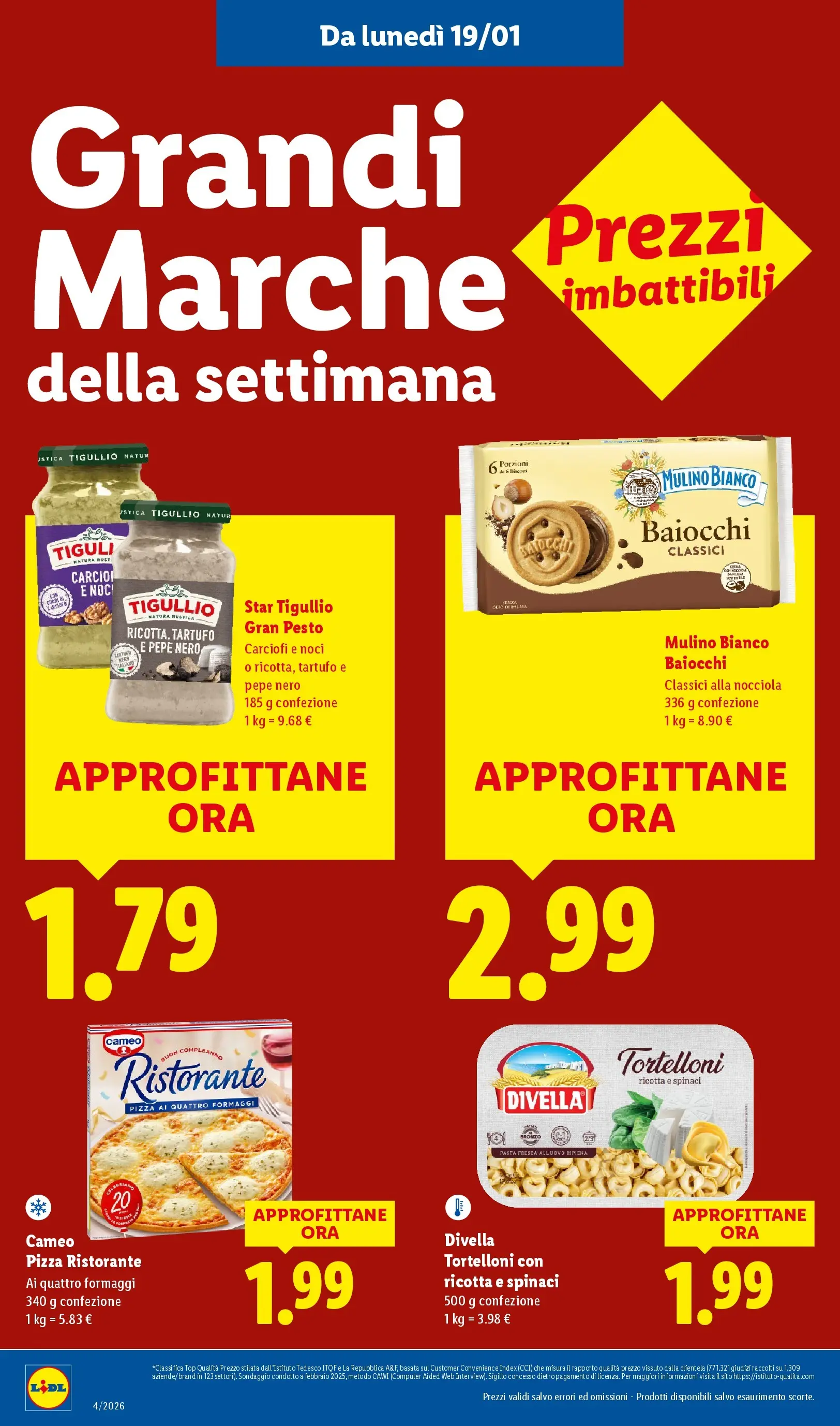 LIDL volantino della prossima settimana dal ﻿15/01/2026﻿ 📣 | Pagina: 14 | Prodotti: Noci, Carciofi, Pesto, Tortelloni