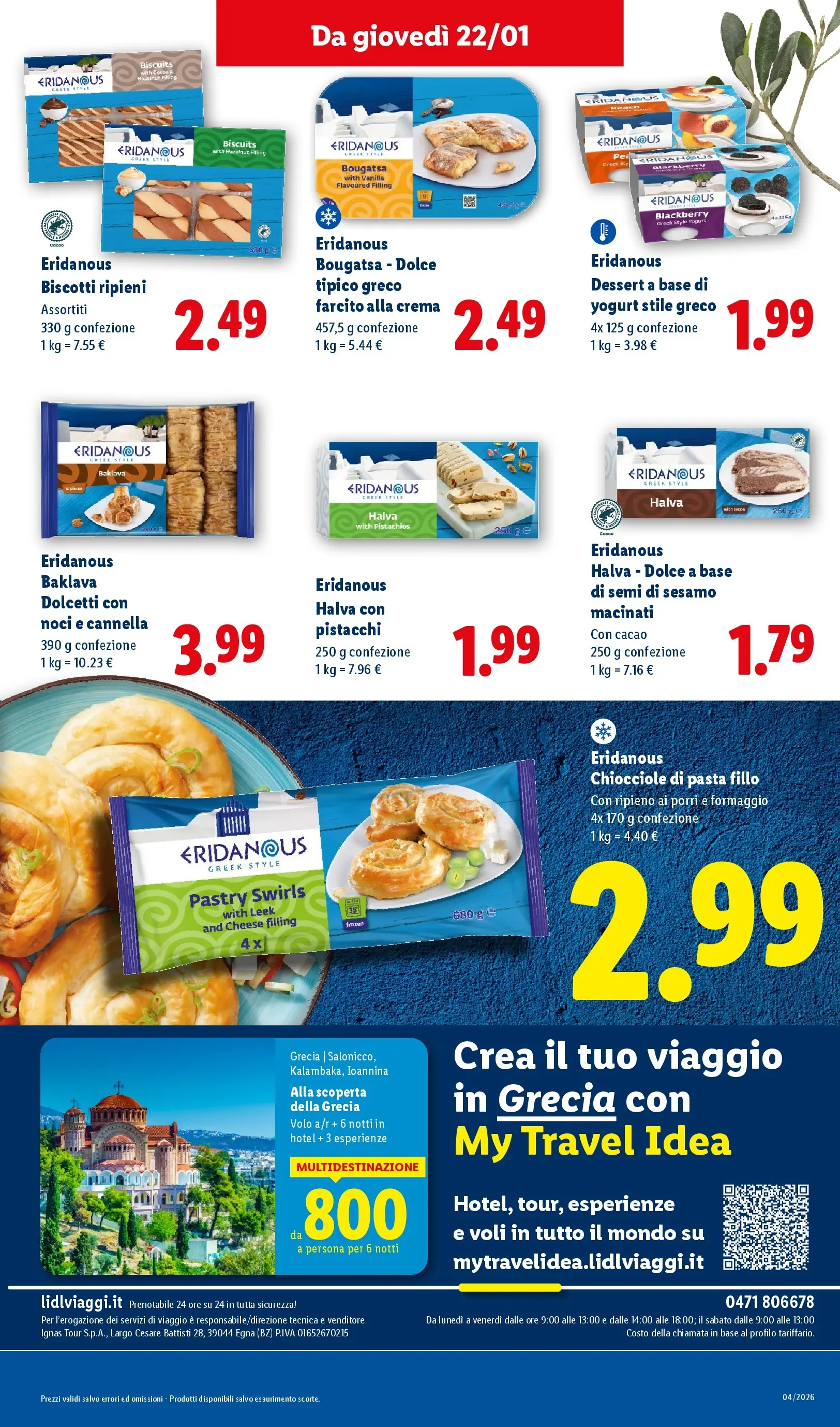 LIDL volantino della prossima settimana dal ﻿15/01/2026﻿ 📣 | Pagina: 27 | Prodotti: Crema, Formaggio, Pasta, Cacao