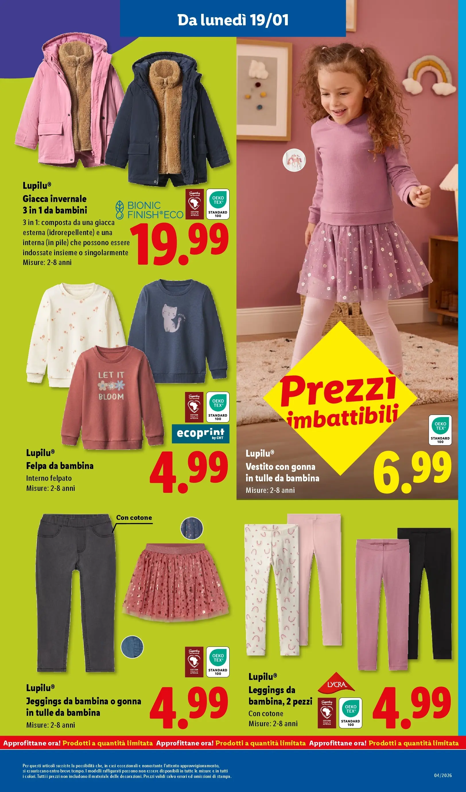 LIDL volantino della prossima settimana dal ﻿15/01/2026﻿ 📣 | Pagina: 35 | Prodotti: Pile, Felpa, Giacca, Leggings