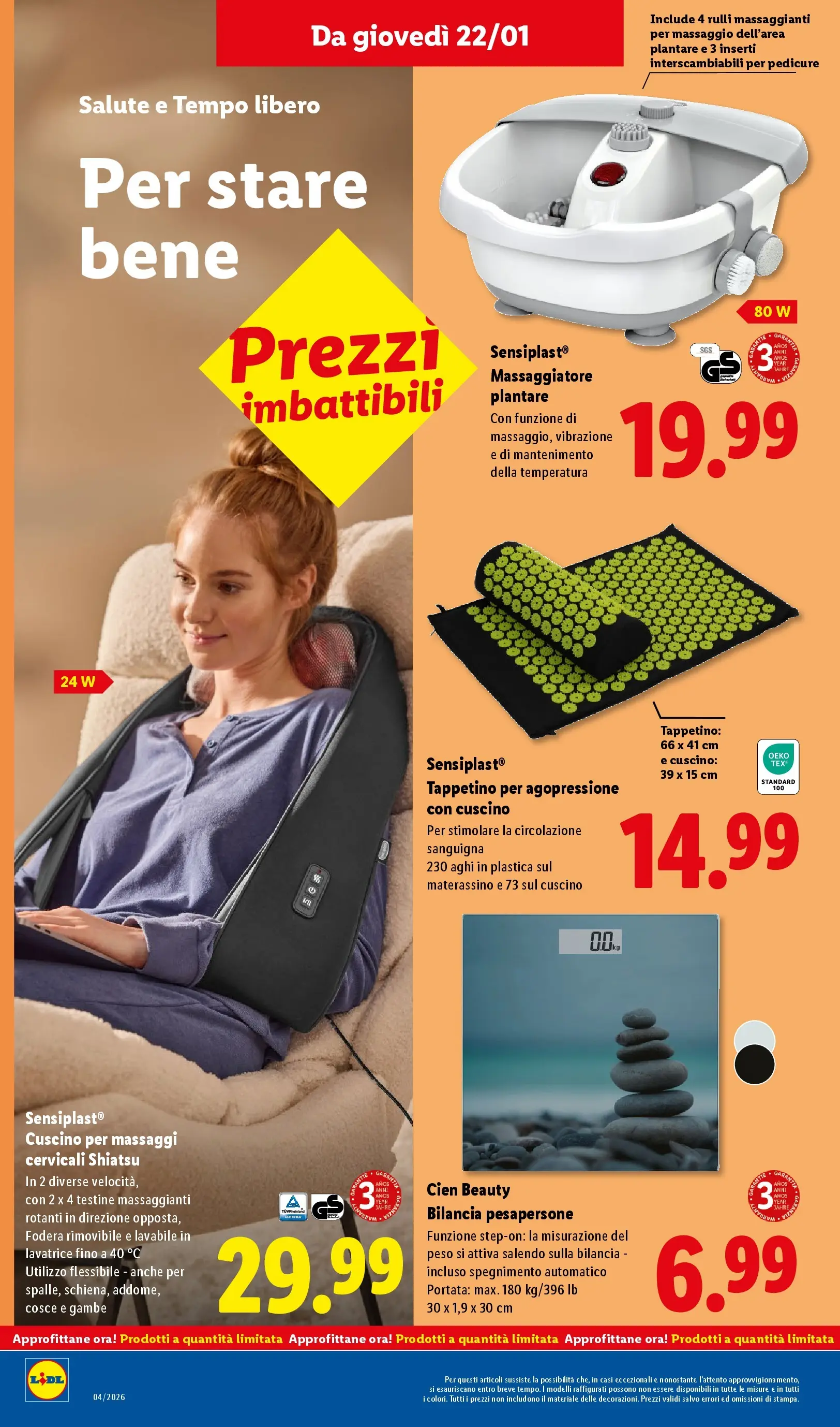 LIDL volantino della prossima settimana dal ﻿15/01/2026﻿ 📣 | Pagina: 44 | Prodotti: Lavatrice, Bilancia, Cuscino