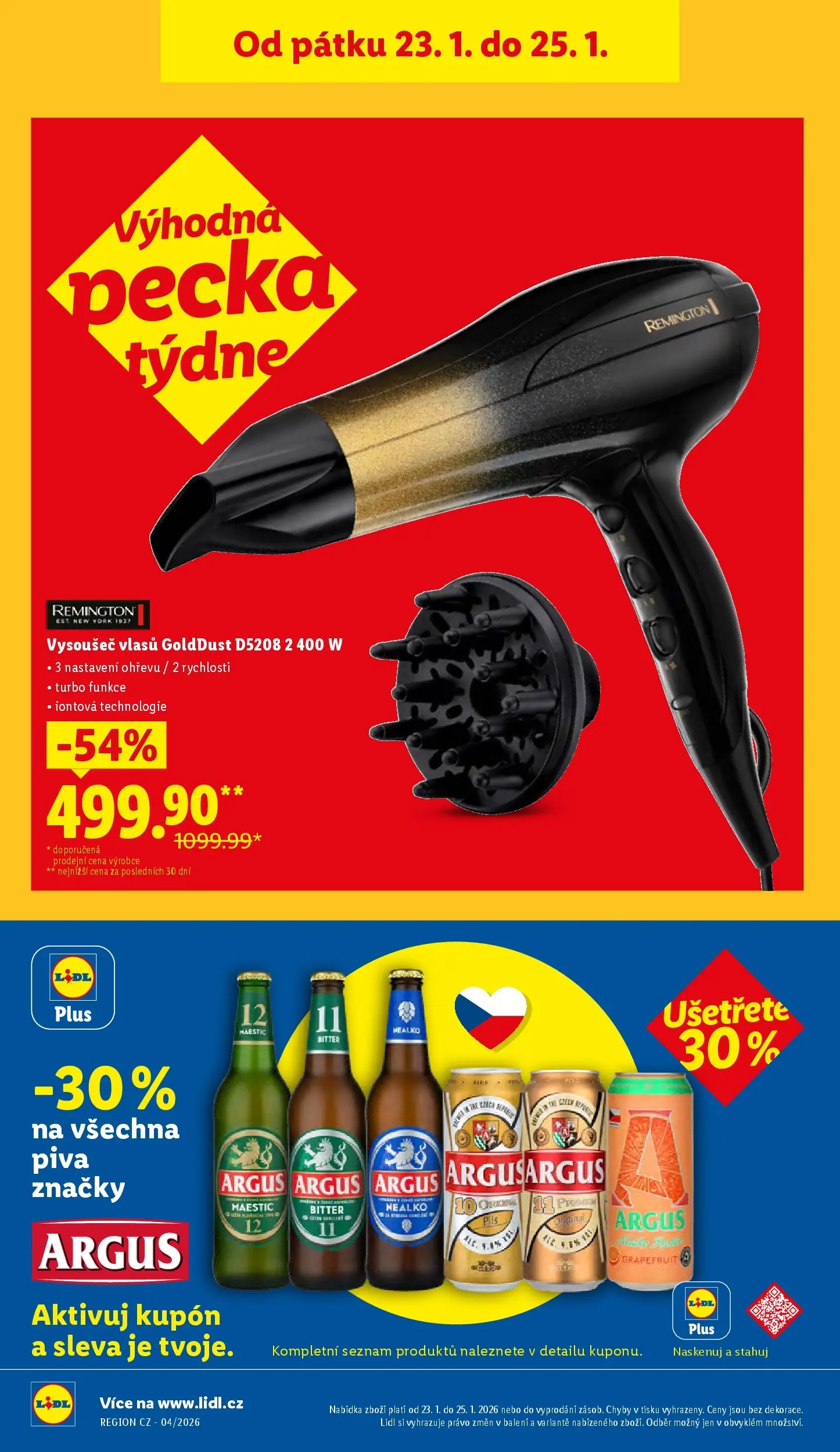 Lidl leták od 18.01.2026 - Nový akční leták | Strana: 26 | Produkty: Argus, Vysoušeč vlasů