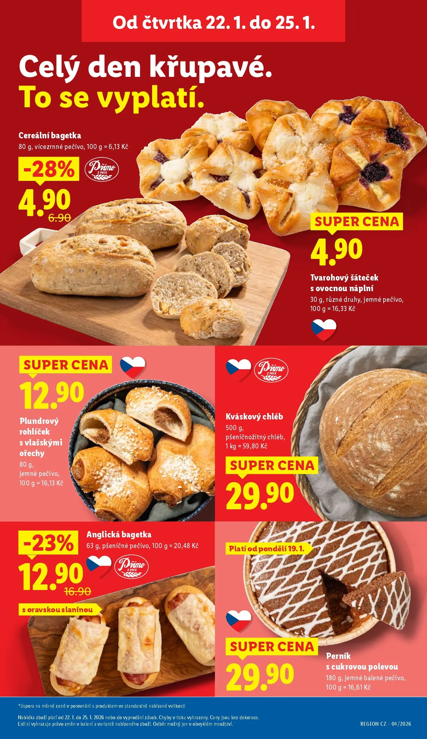 Lidl leták od 21.01.2026 - Nový akční leták | Strana: 7 | Produkty: Chléb, Kváskový chléb, Ořechy, Perník