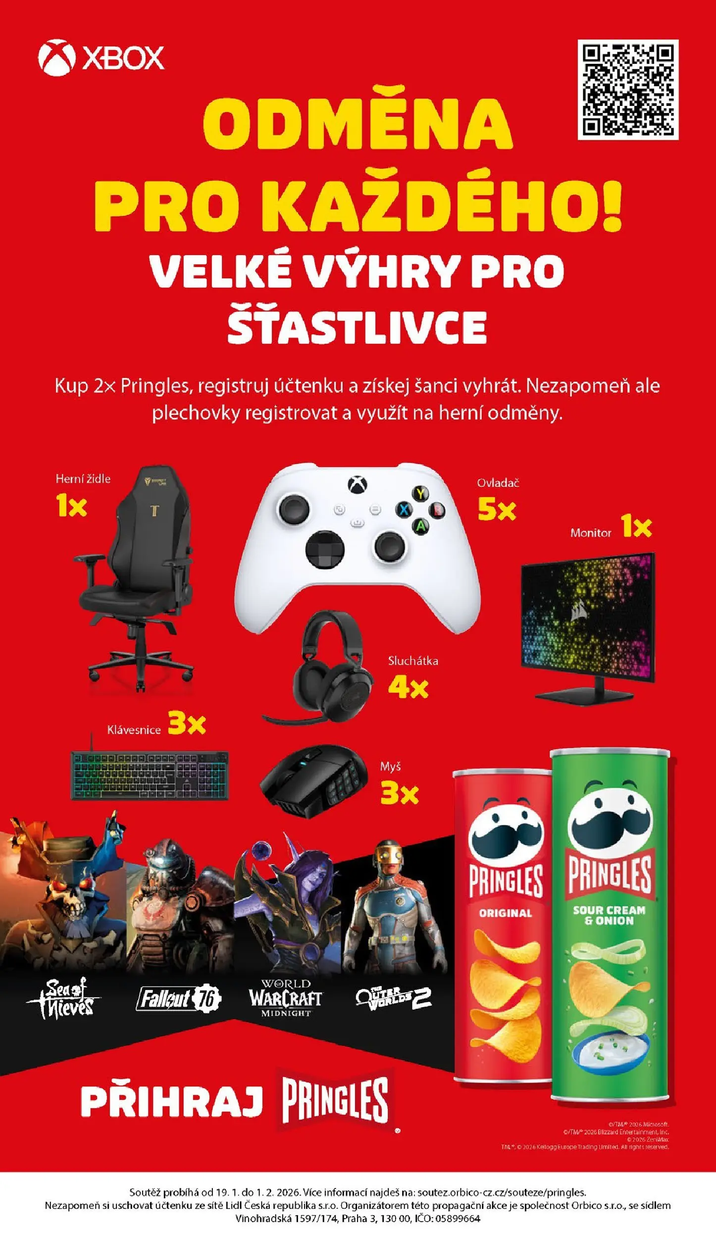 Lidl leták od 21.01.2026 - Nový akční leták | Strana: 42 | Produkty: Pringles, Klávesnice, Xbox, Židle