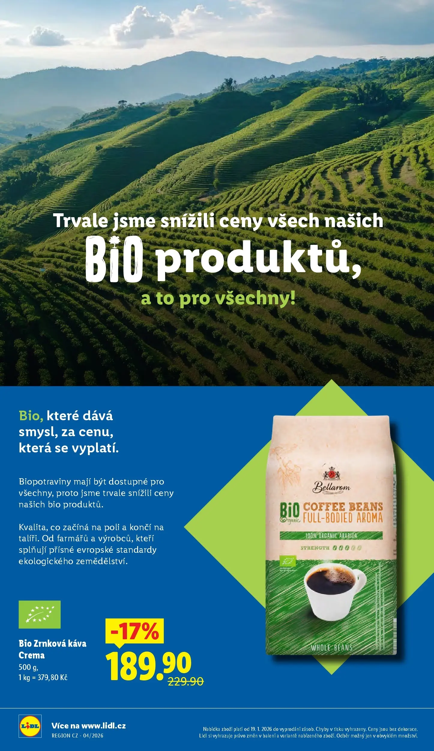 Lidl leták od 18.01.2026 - Nový akční leták | Strana: 8 | Produkty: Káva, Crema, Zrnková káva, Bellarom
