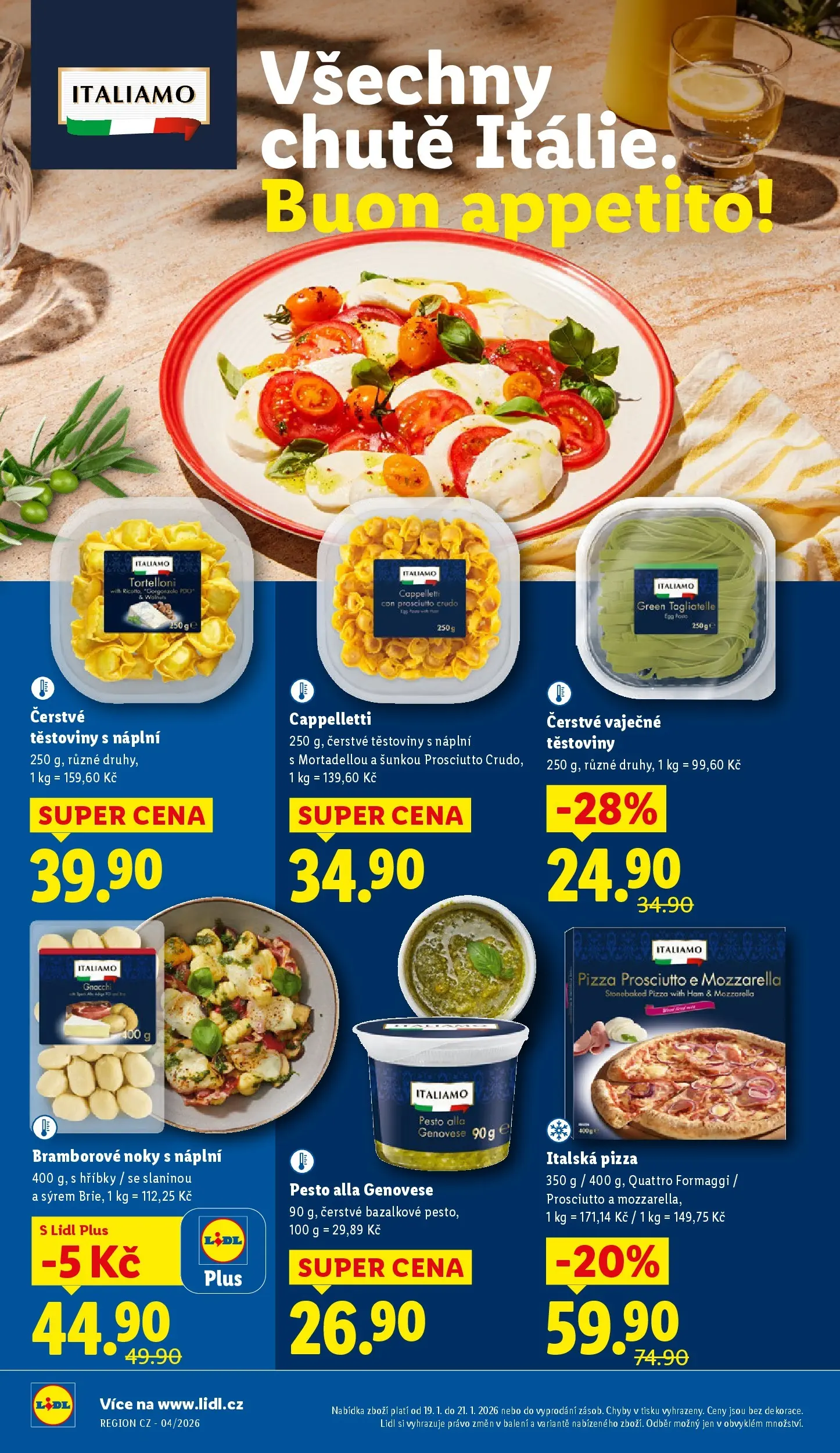 Lidl leták od 18.01.2026 - Nový akční leták | Strana: 14 | Produkty: Noky, Bramborové noky, Pesto, Gnocchi
