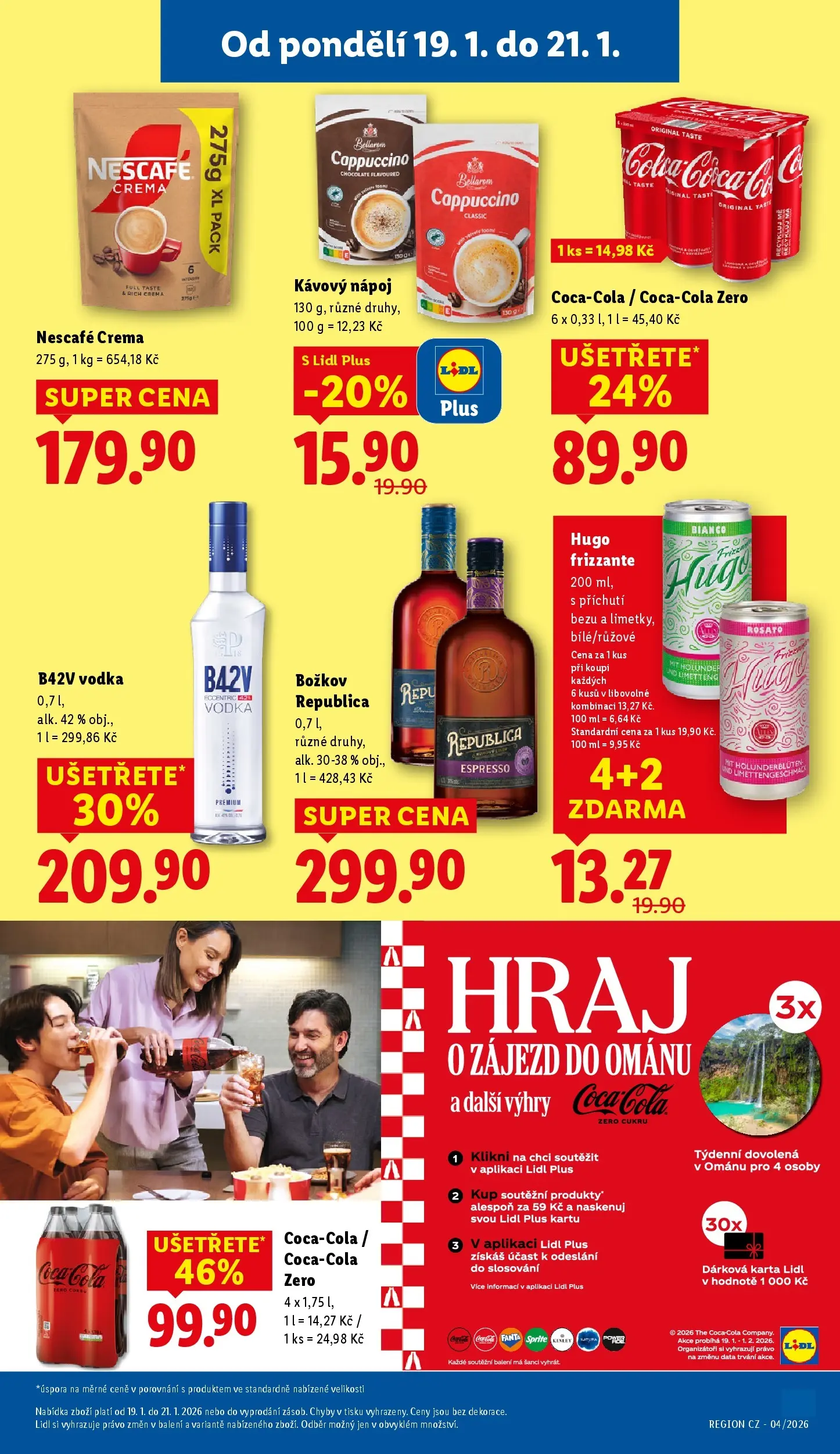 Lidl leták od 18.01.2026 - Nový akční leták | Strana: 29 | Produkty: Fanta, Nescafe Crema, Coca cola, Republica