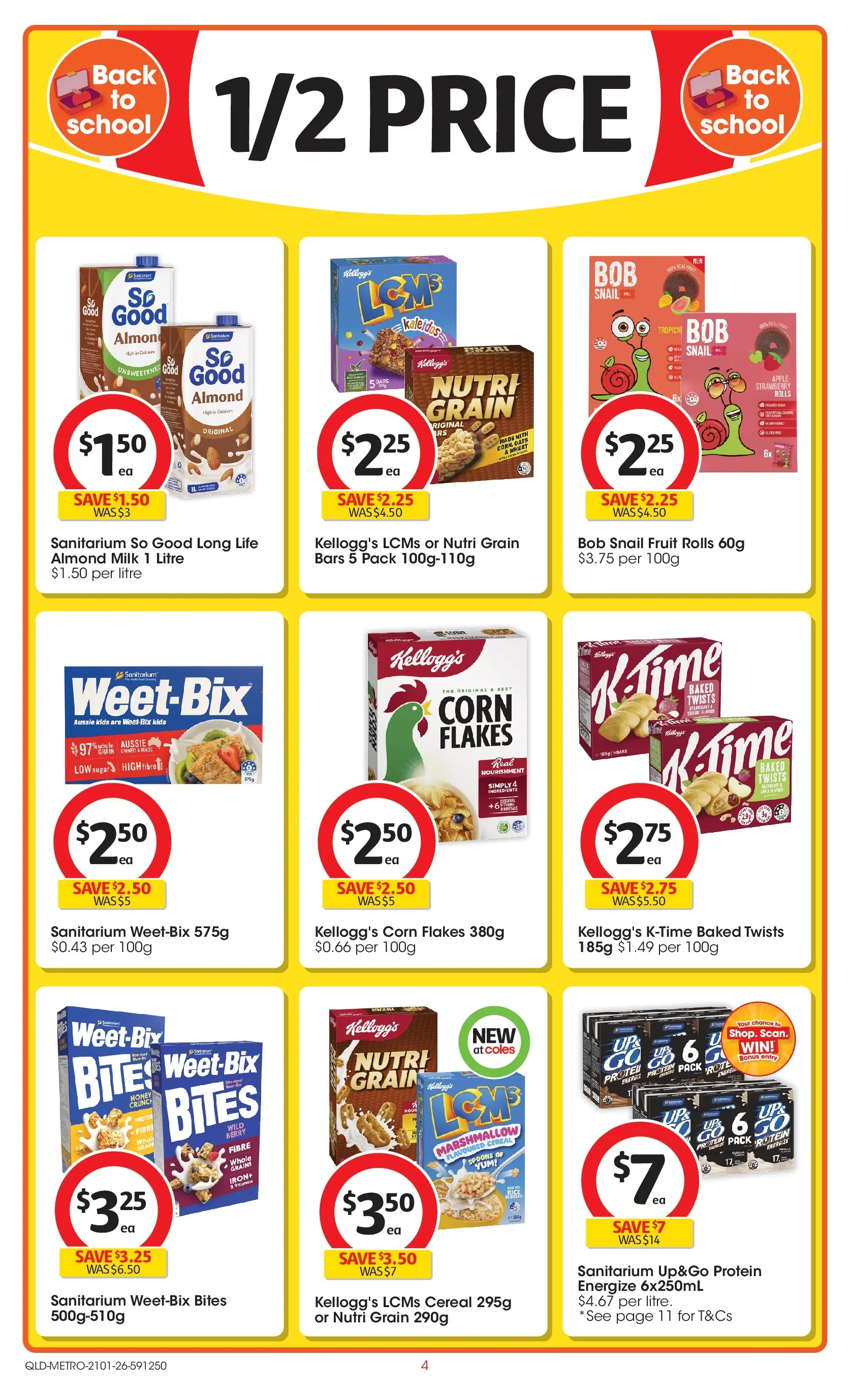 ﻿Coles catalogue valid from 21/01/2026 > Online Australia | Page: 4 | Products: Milk, Cereal, Flakes, Wheat
