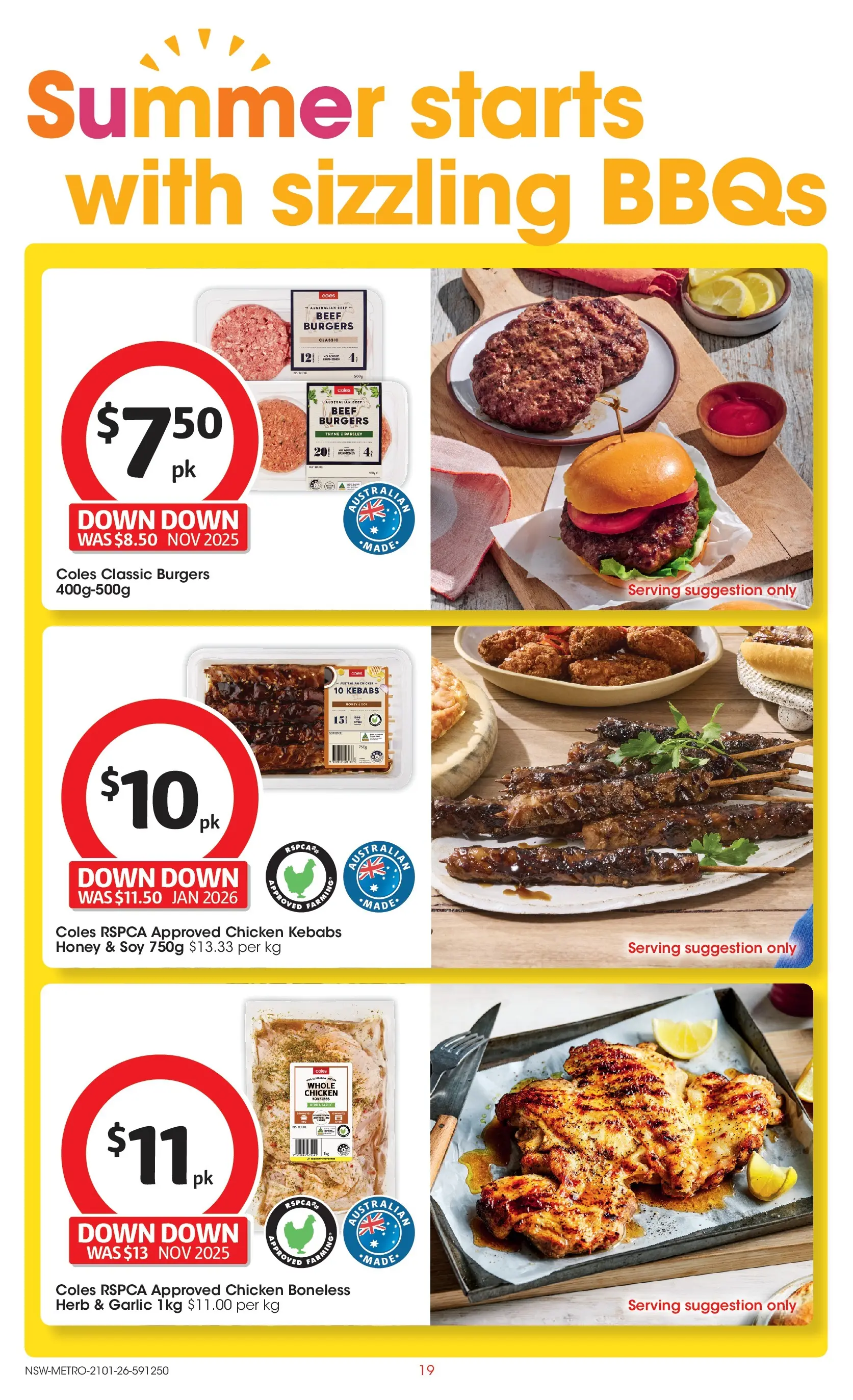 ﻿Coles catalogue valid from 21/01/2026 > Online Australia | Page: 19 | Products: Herb, Honey, Chicken, Beef
