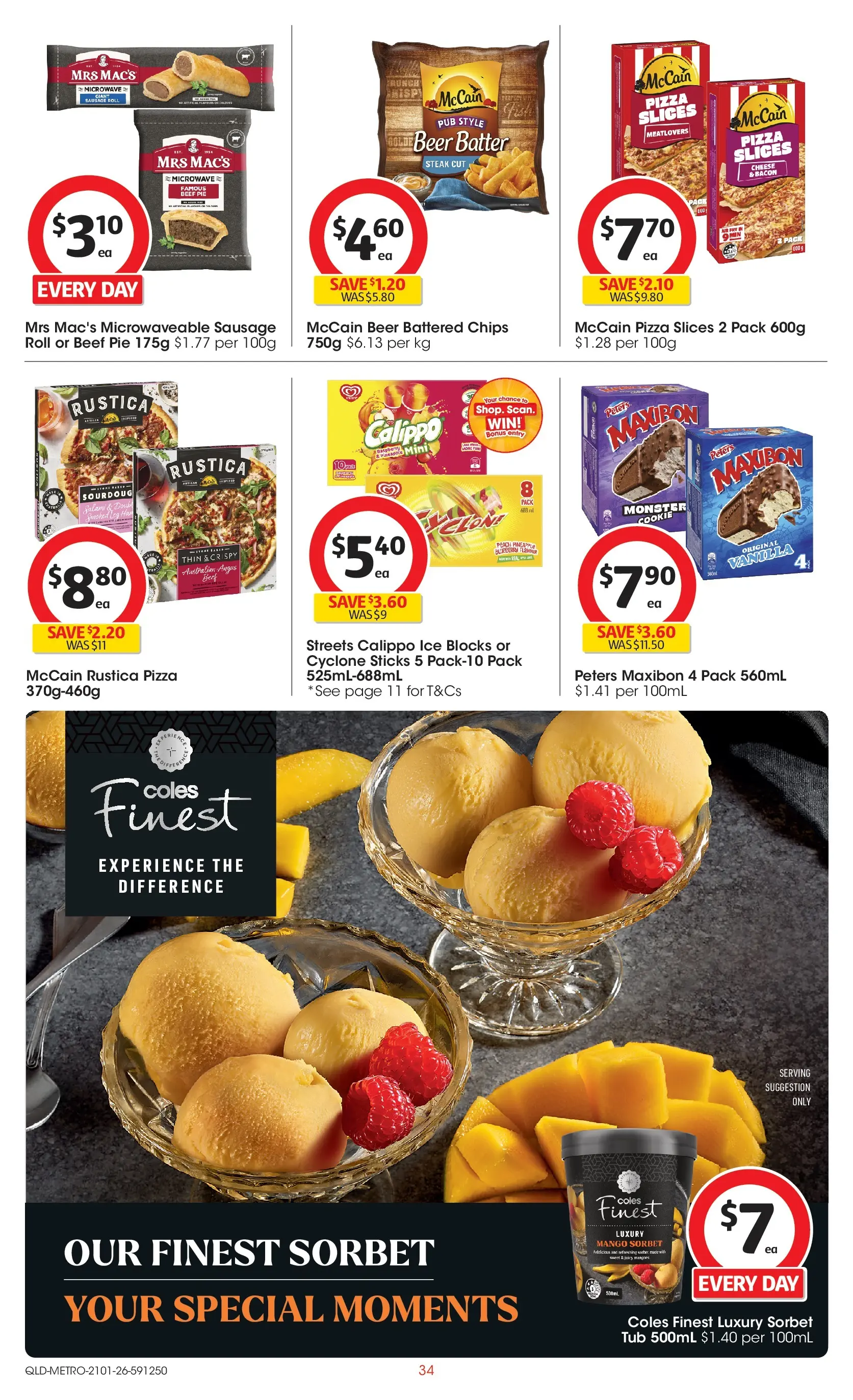 ﻿Coles catalogue valid from 21/01/2026 > Online Australia | Page: 34 | Products: Cheese, Beer, Chips, Sausage