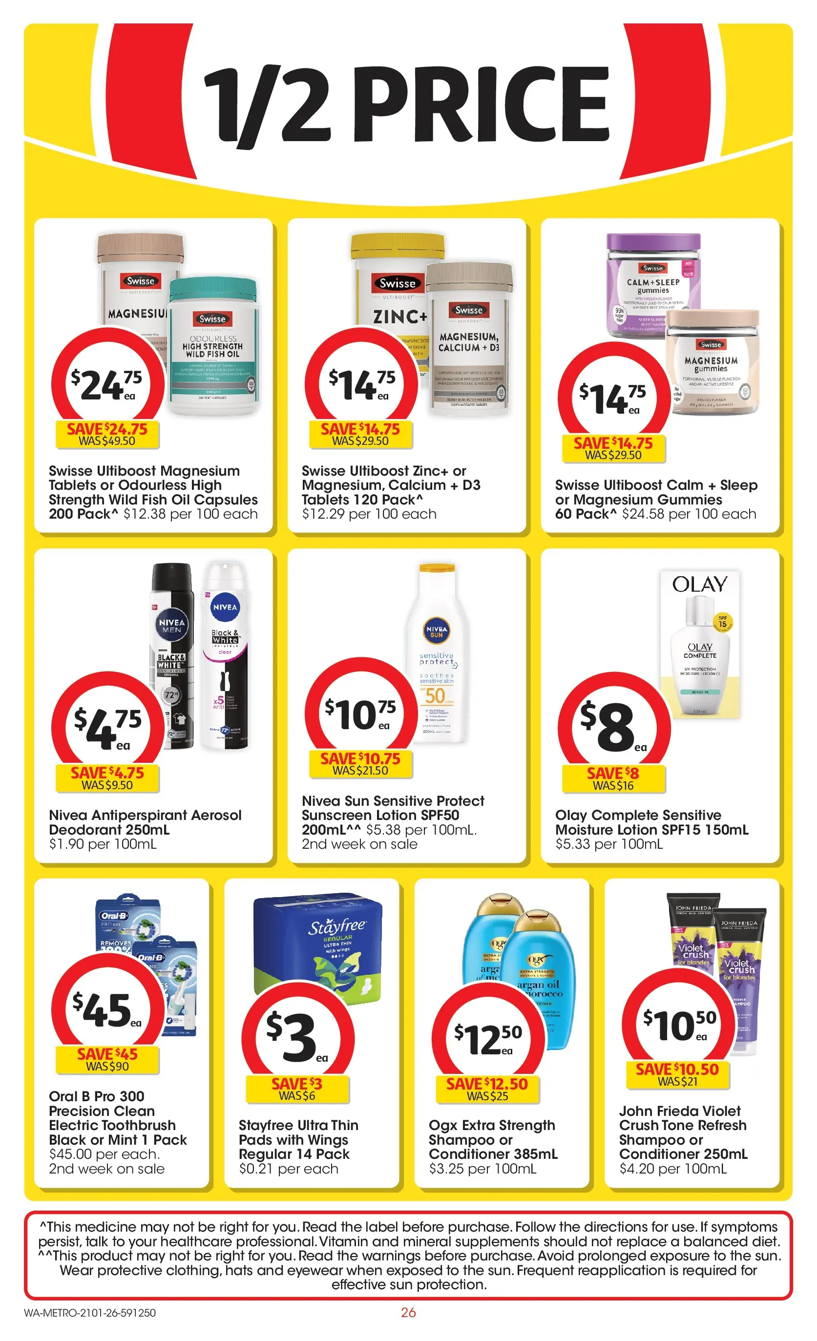 ﻿Coles catalogue valid from 21/01/2026 > Online Australia | Page: 26 | Products: Lotion, Fish, Deodorant, Argan oil