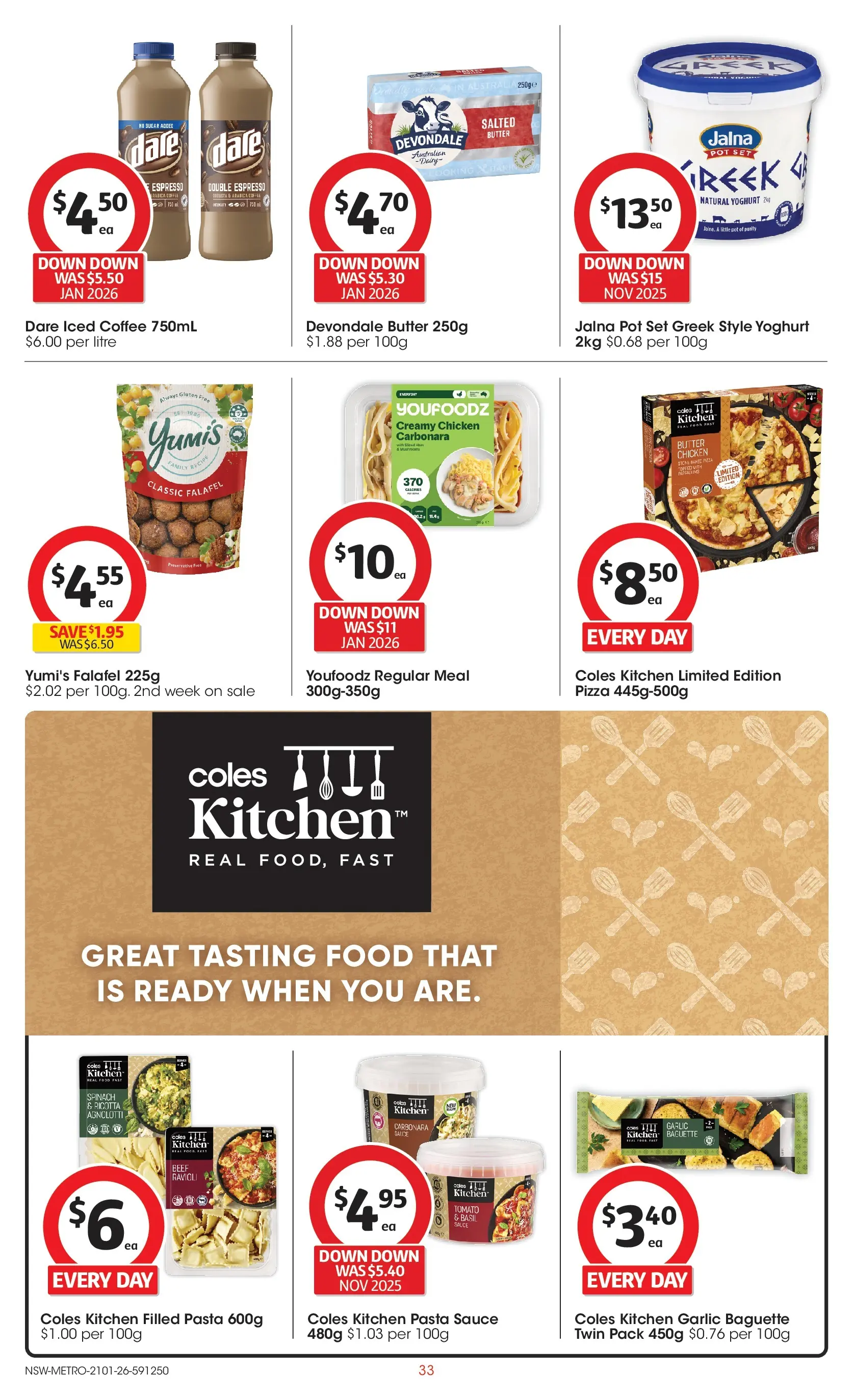 ﻿Coles catalogue valid from 21/01/2026 > Online Australia | Page: 33 | Products: Pot, Coffee, Beef, Pasta