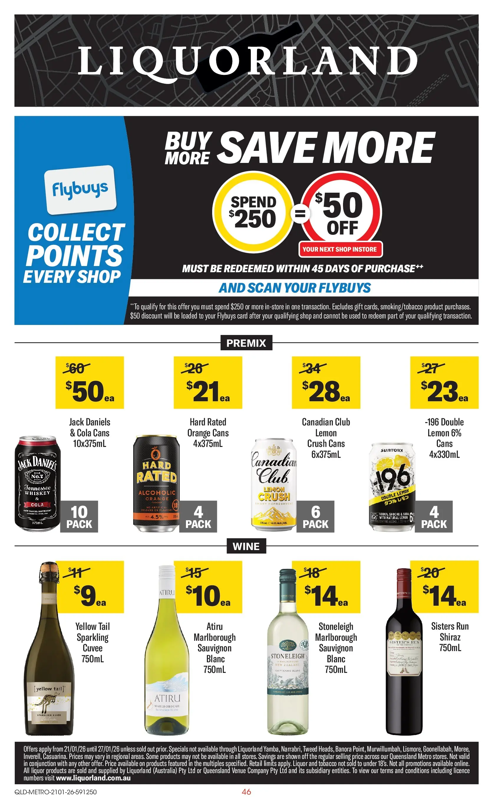 ﻿Coles catalogue valid from 21/01/2026 > Online Australia | Page: 46 | Products: Wine, Whiskey, Lemon