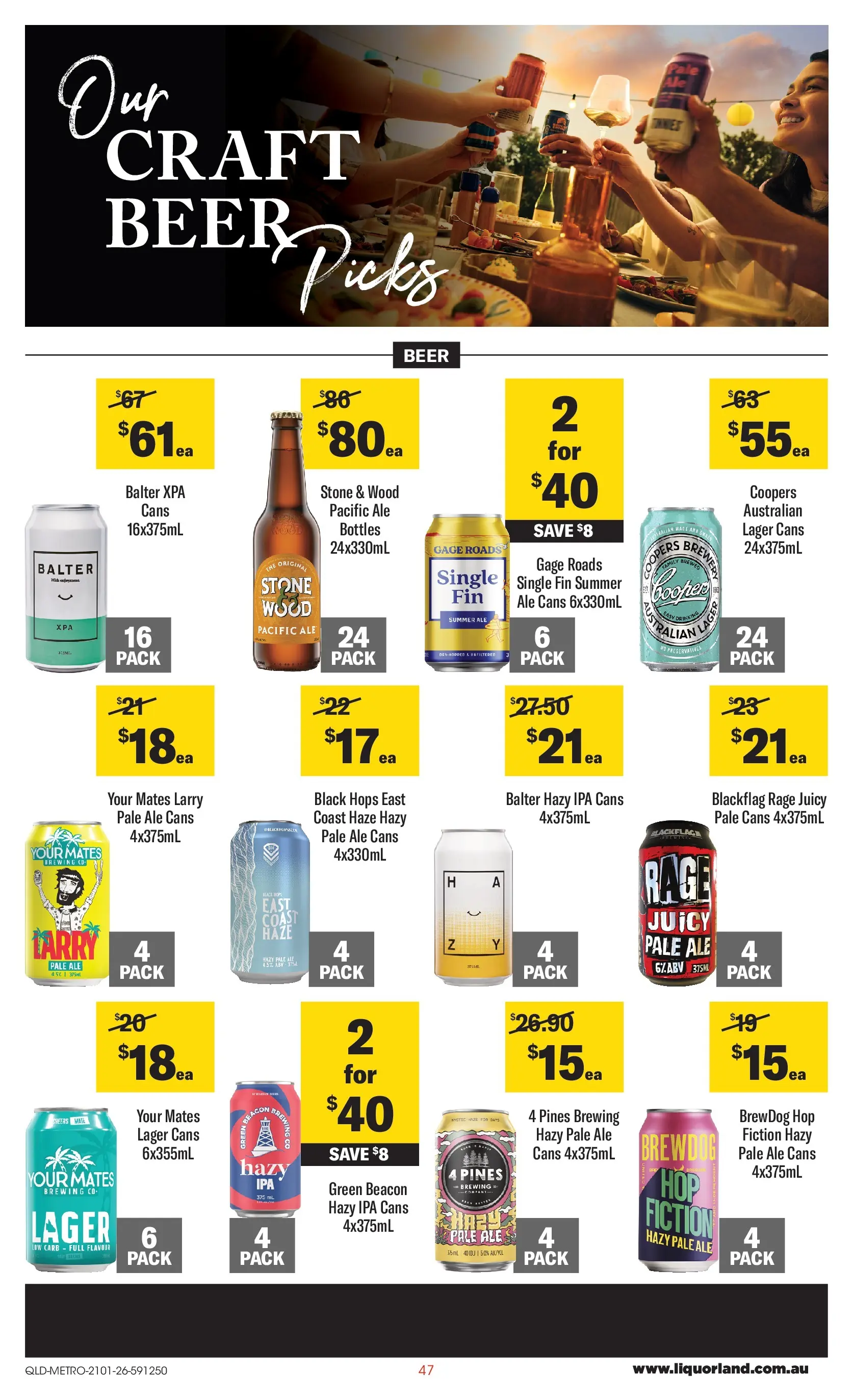 ﻿Coles catalogue valid from 21/01/2026 > Online Australia | Page: 47 | Products: Beer, Wood