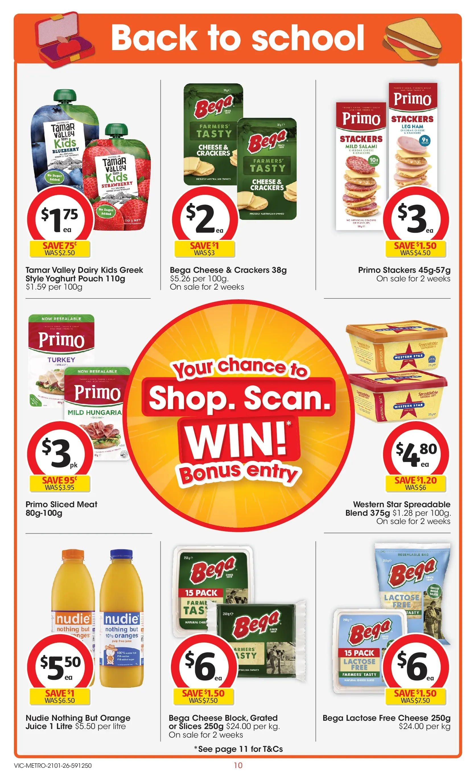 ﻿Coles catalogue valid from 21/01/2026 > Online Australia | Page: 10 | Products: Dairy, Juice, Meat, Bag