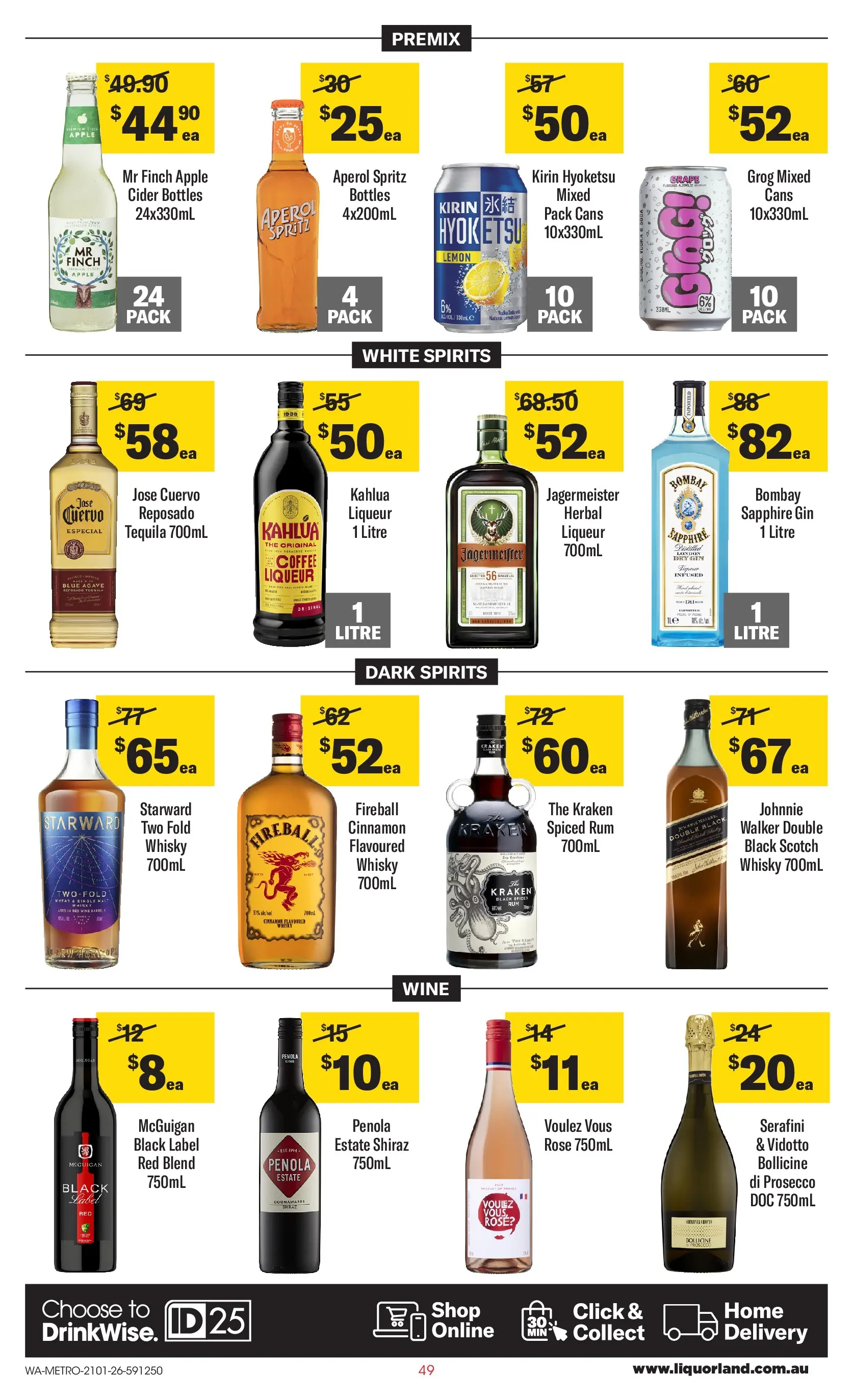 ﻿Coles catalogue valid from 21/01/2026 > Online Australia | Page: 49 | Products: Coffee, Wine, Gin, Lemon
